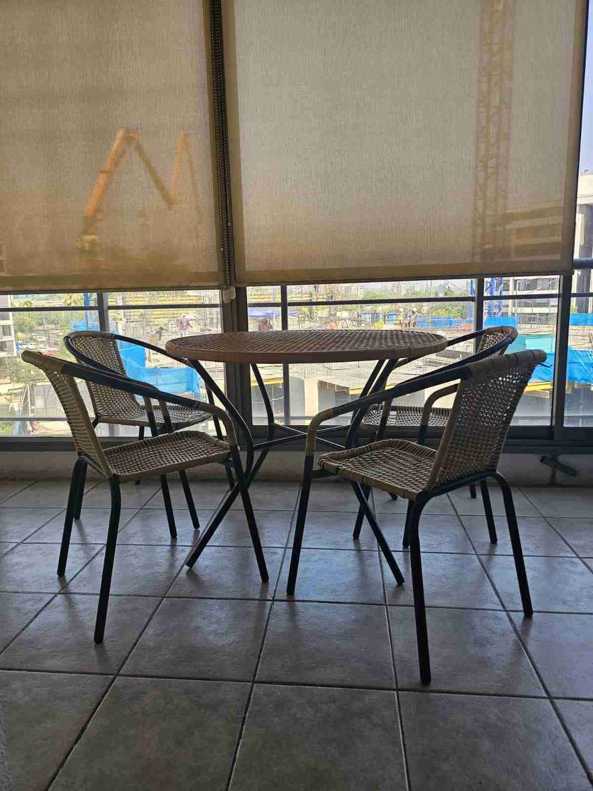 Juego de comedor terraza mimbre - miniatura 3