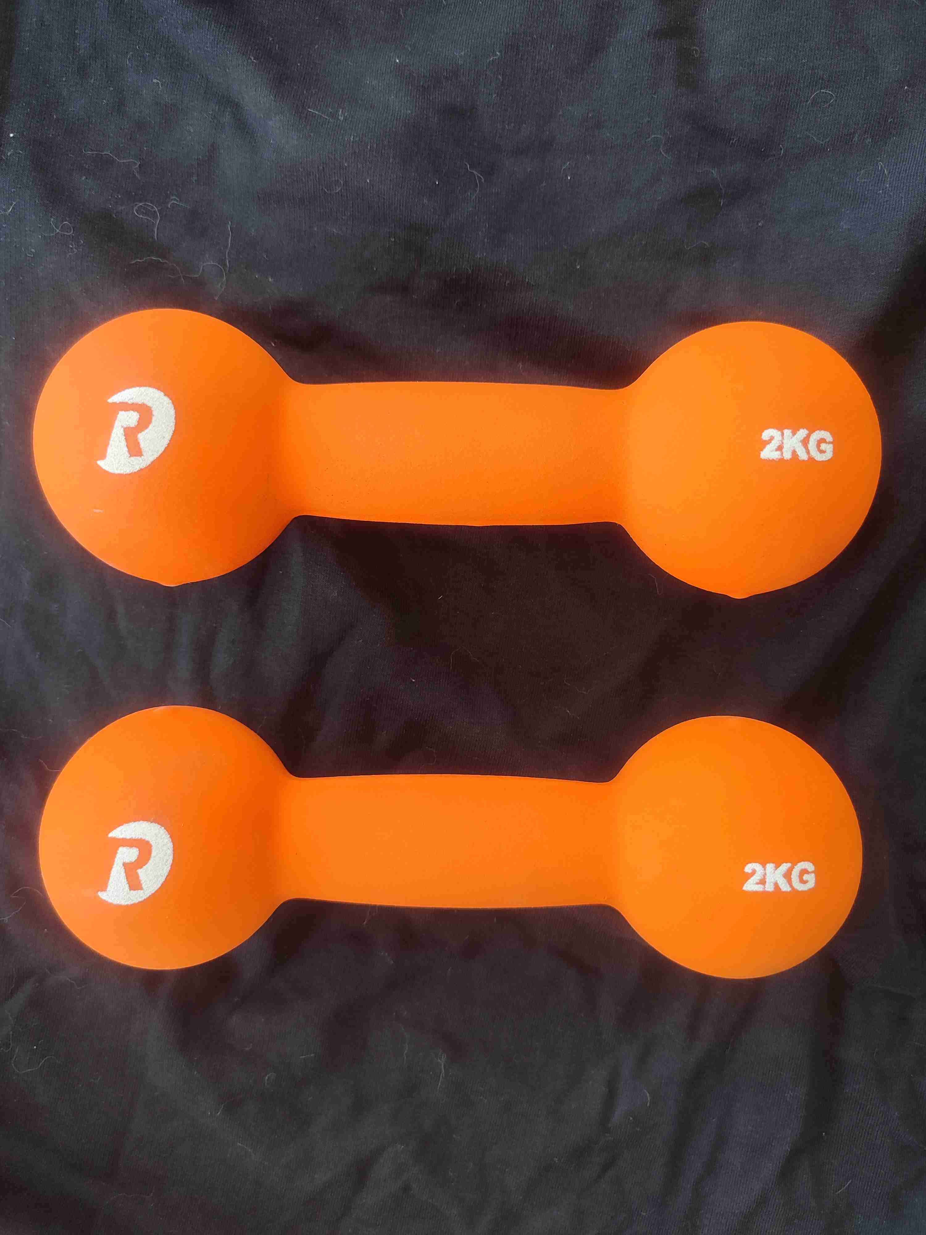 Mancuernas naranjas Radost 2kg