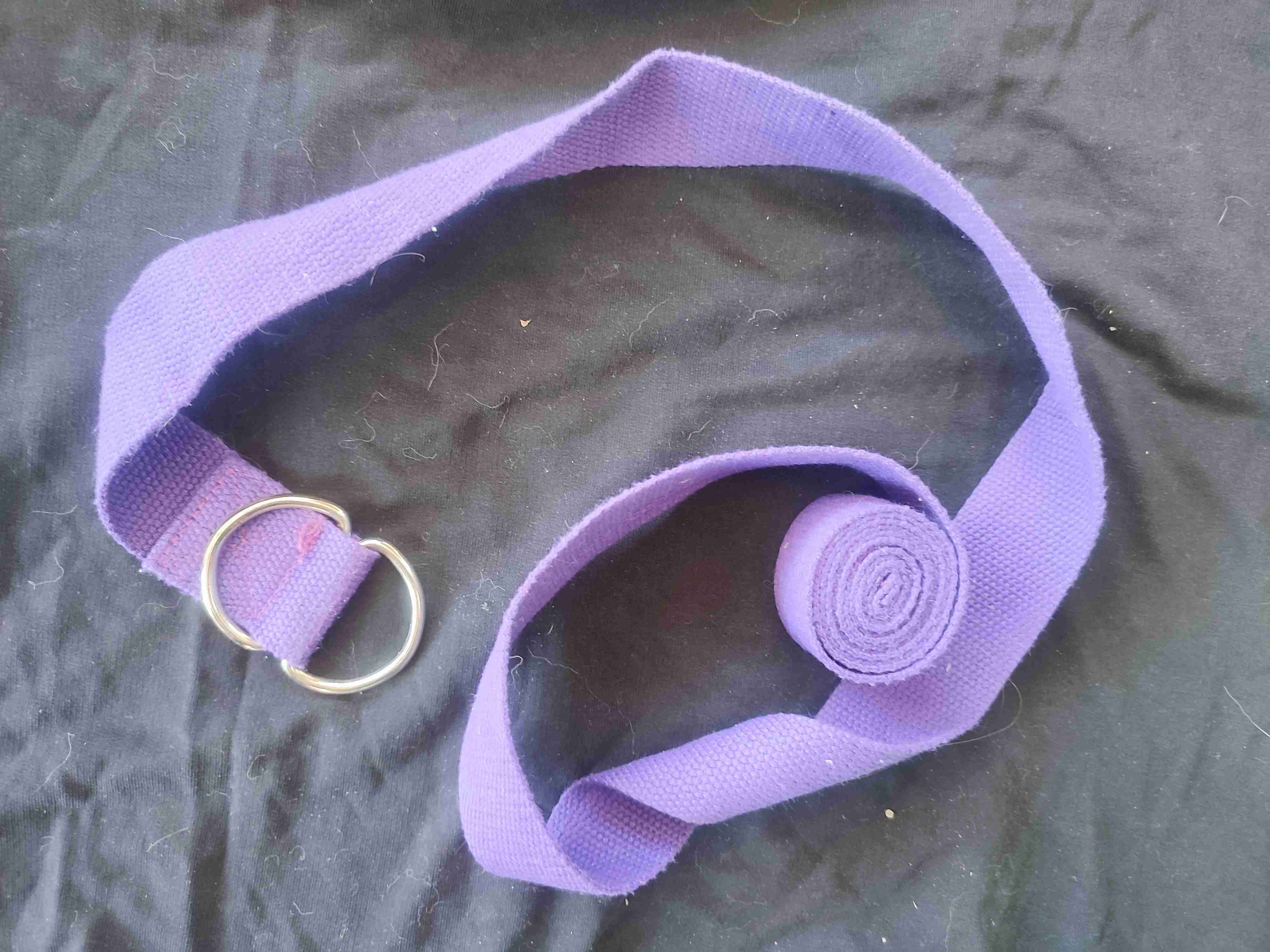 Cinturón de yoga lila