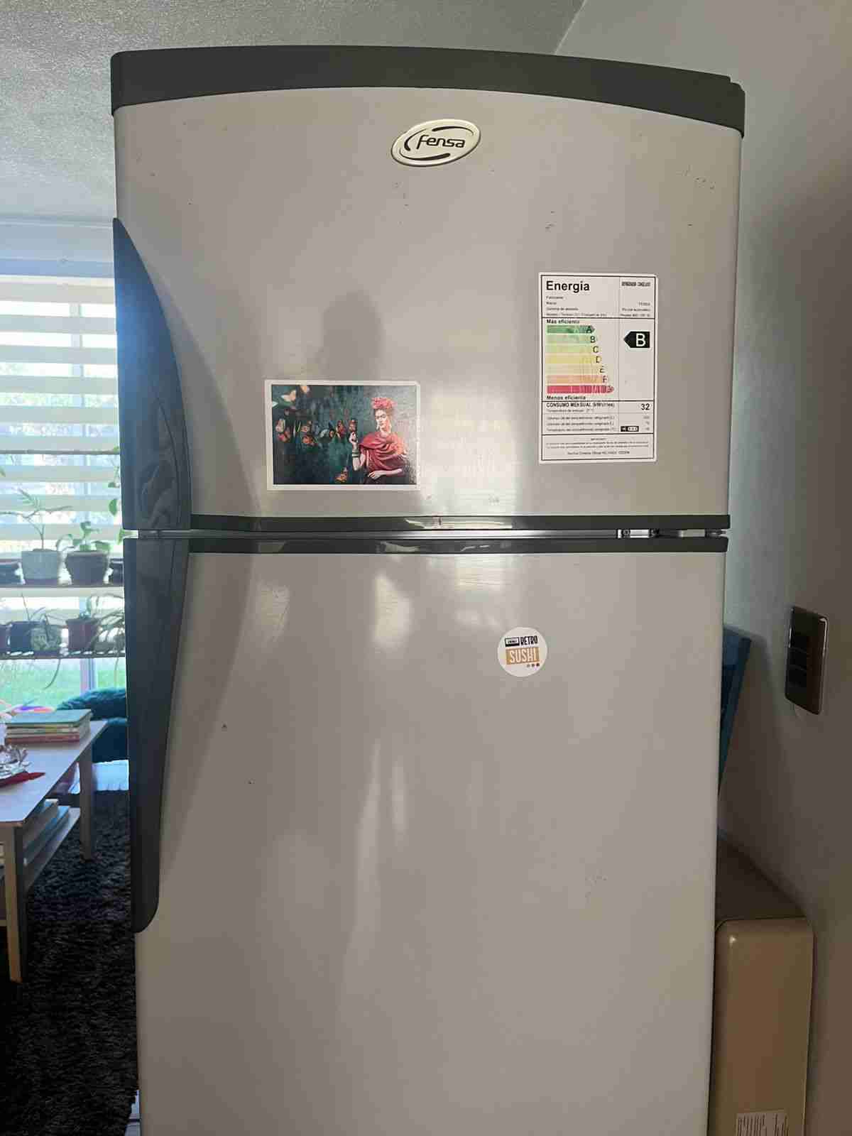 Refrigerador Fensa gris grande
