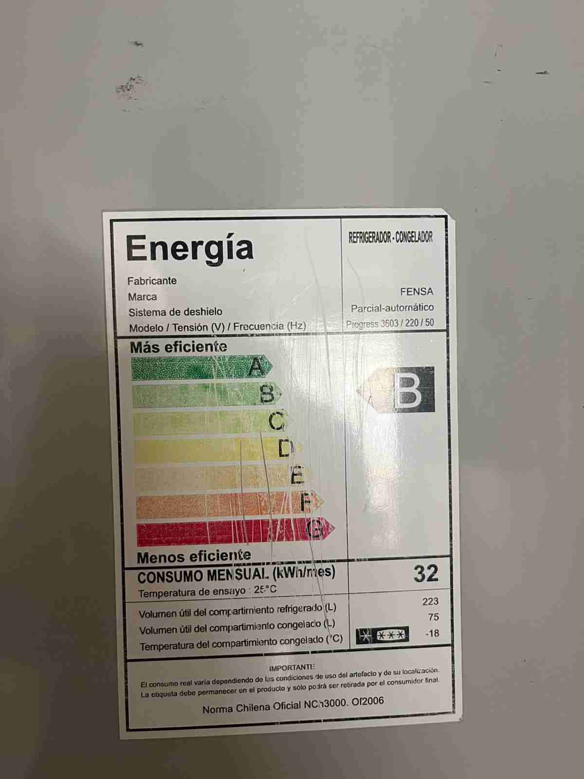 Refrigerador Fensa gris grande - 3