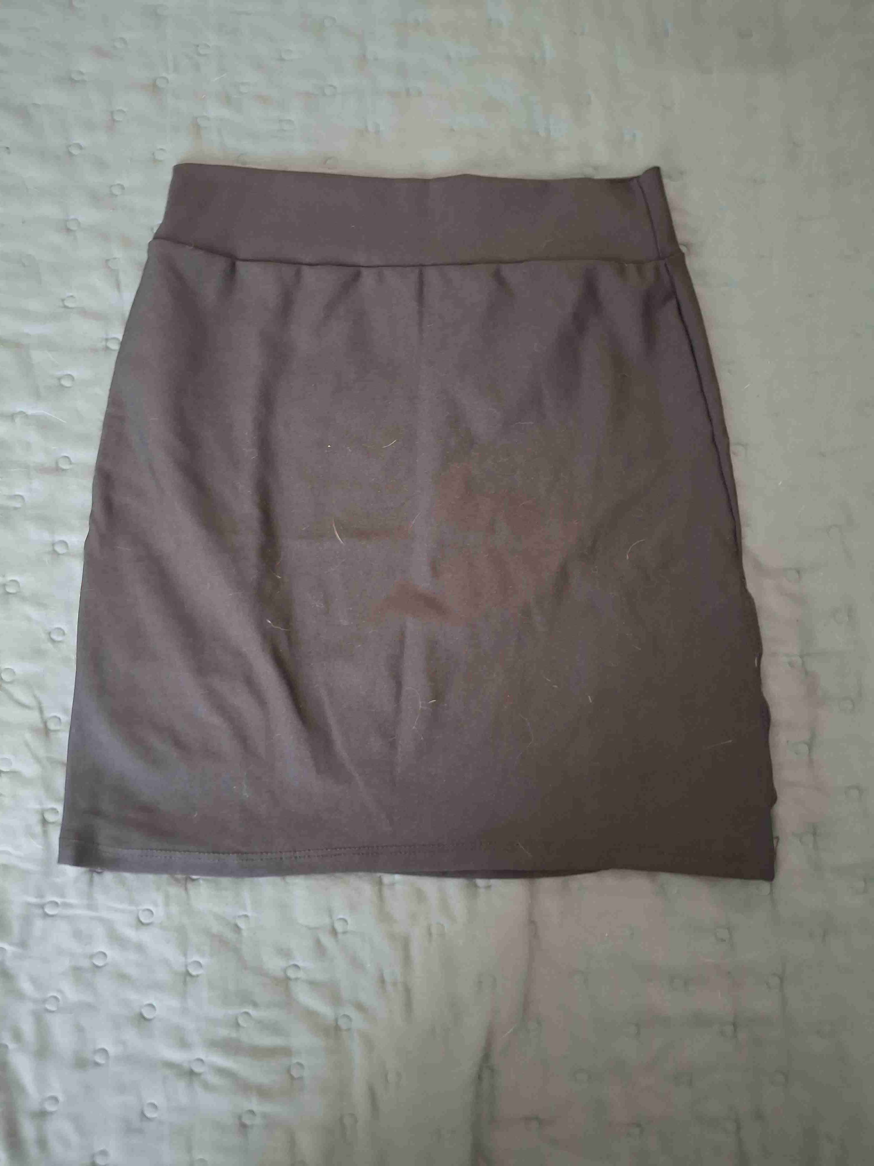 Falda corta negra con paneles - miniatura 2