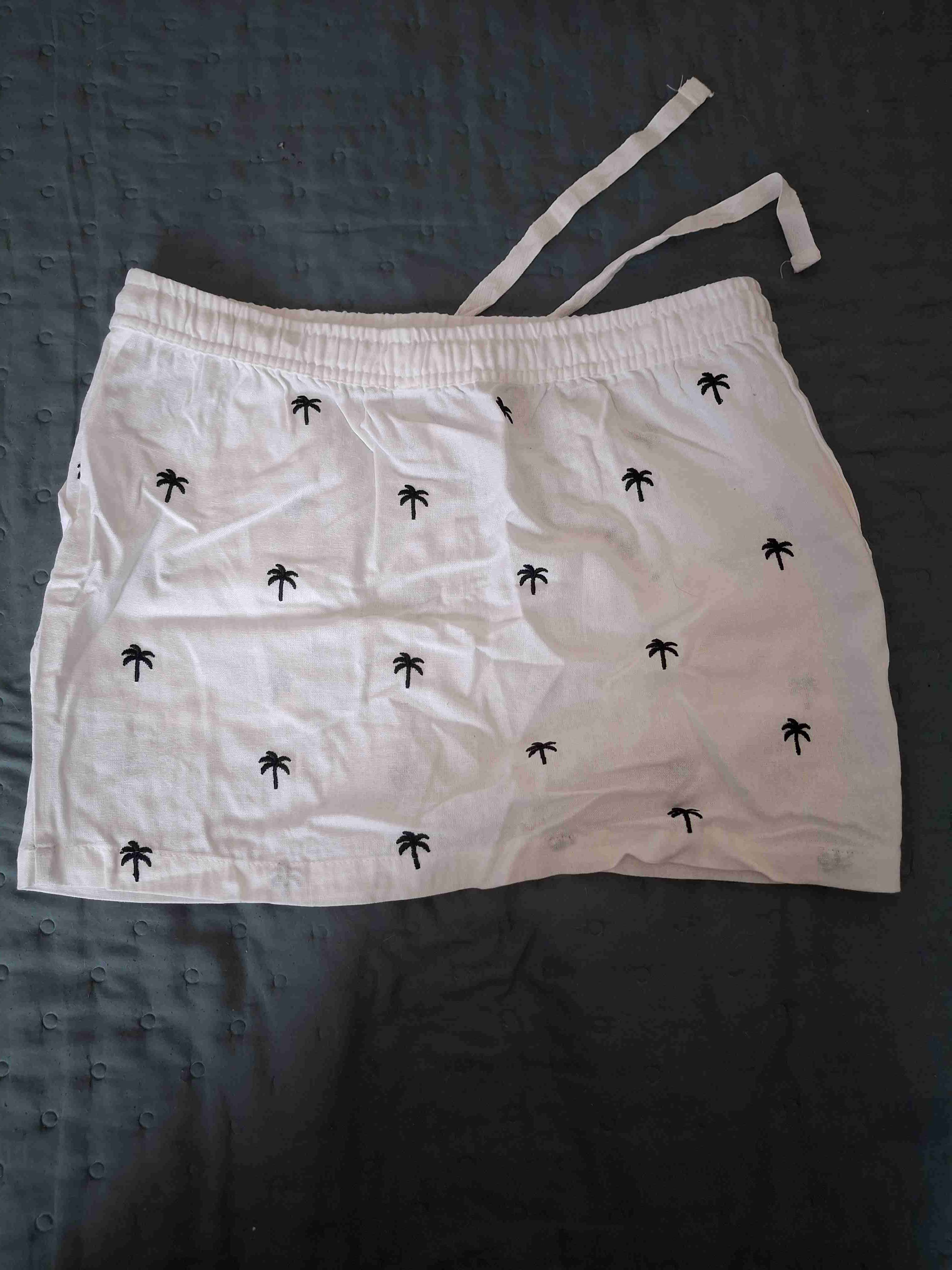 Falda blanca con palmeras - miniatura 2