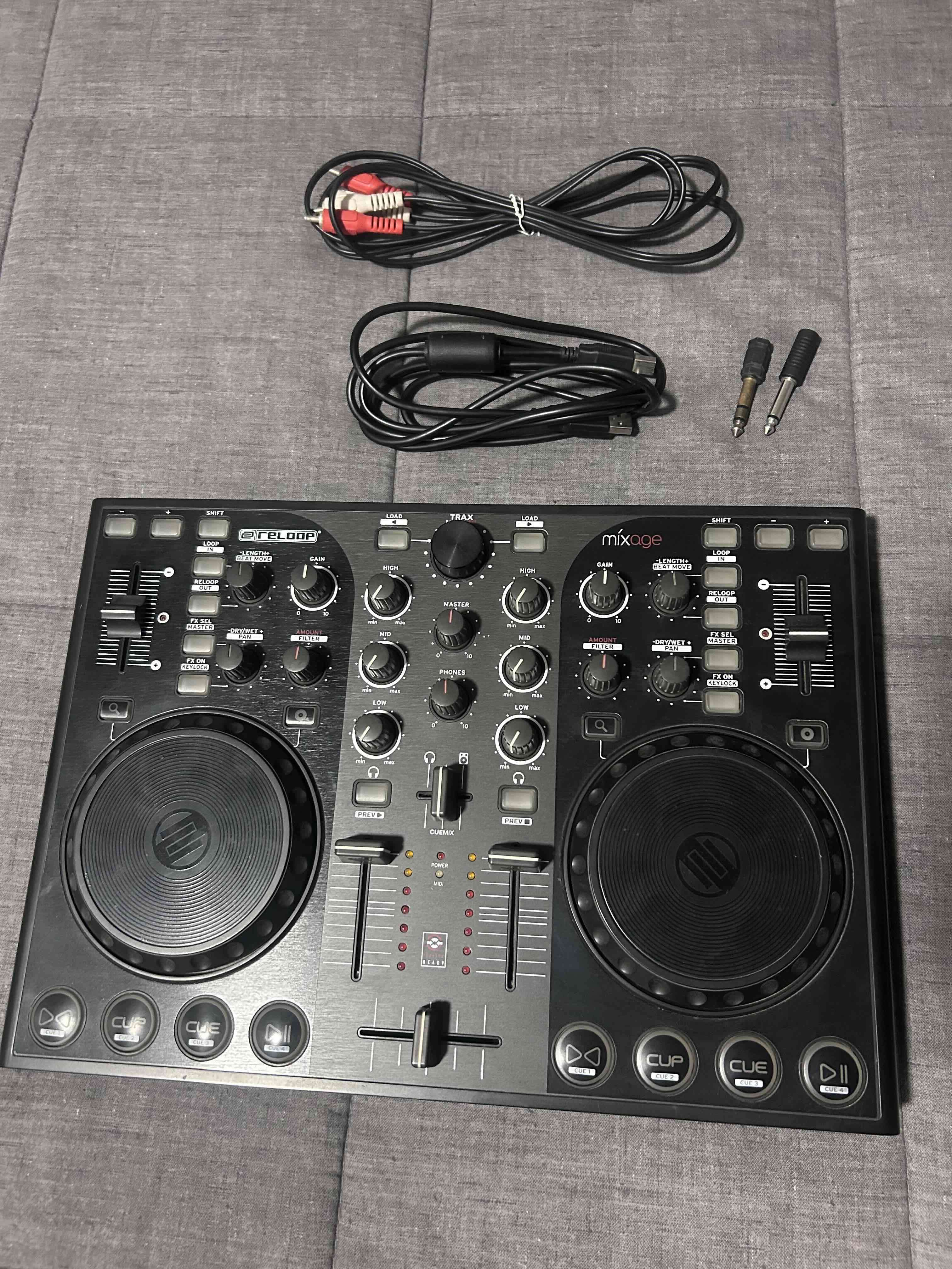 Controlador DJ Reloop Mixage negro - miniatura 3
