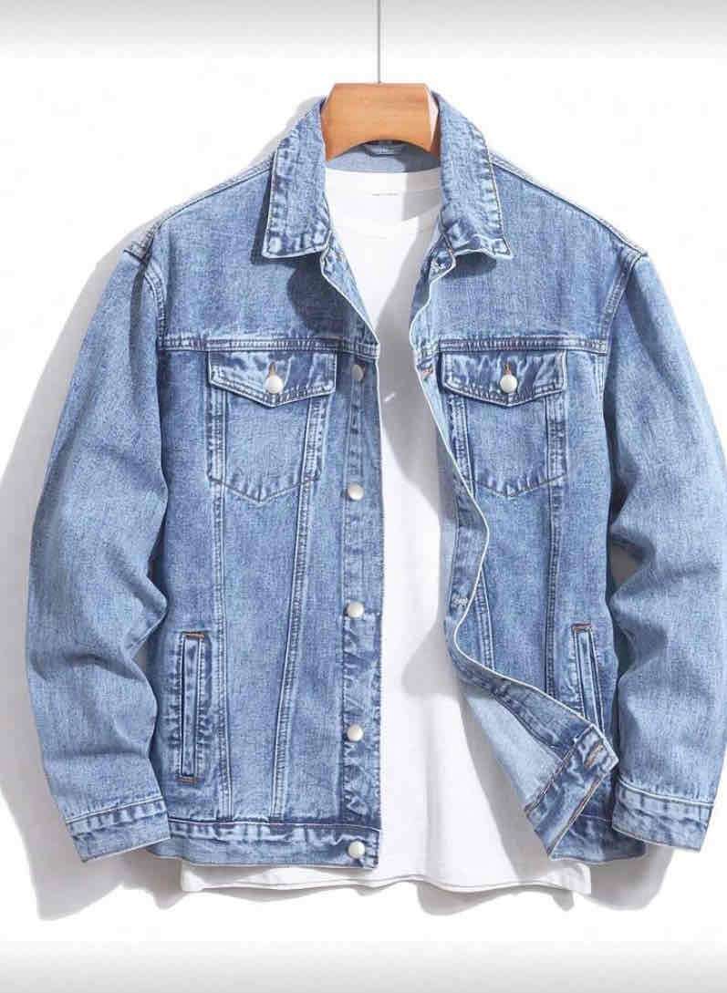 Chaqueta de mezclilla azul 6XL