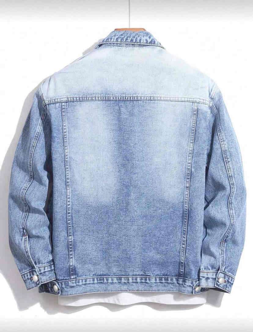 Chaqueta de mezclilla azul 6XL - 2