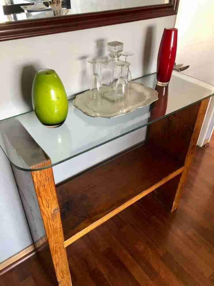 Arrimo de madera y cubierta de vidrio - miniatura 2