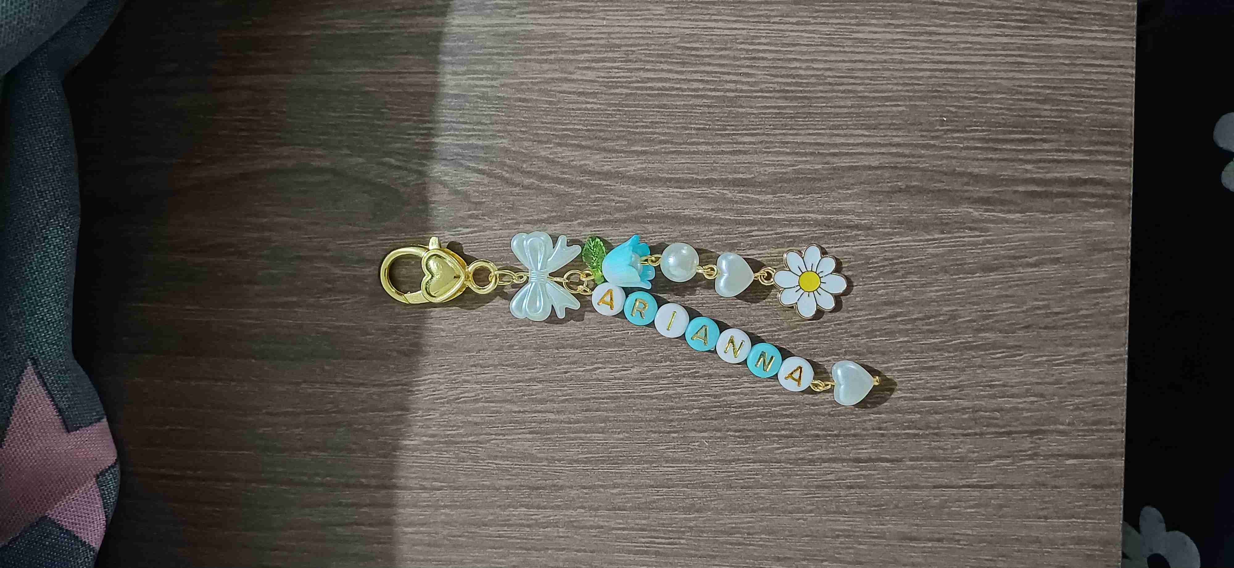 Llavero personalizado con flores