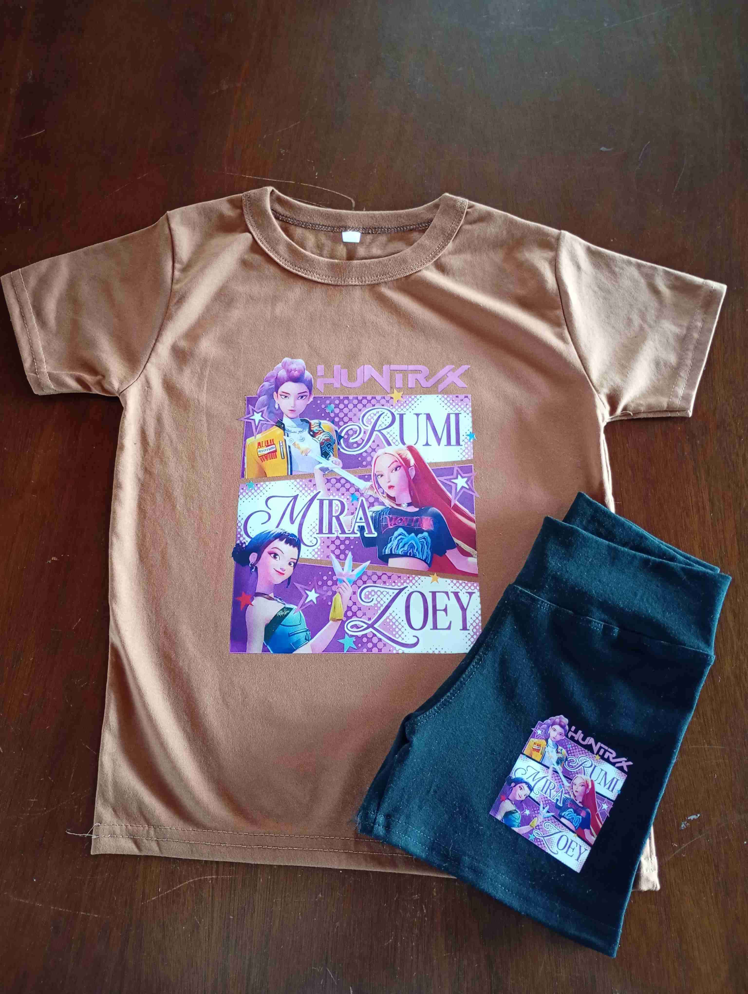 Conjunto polera y shorts k-pop - miniatura 2