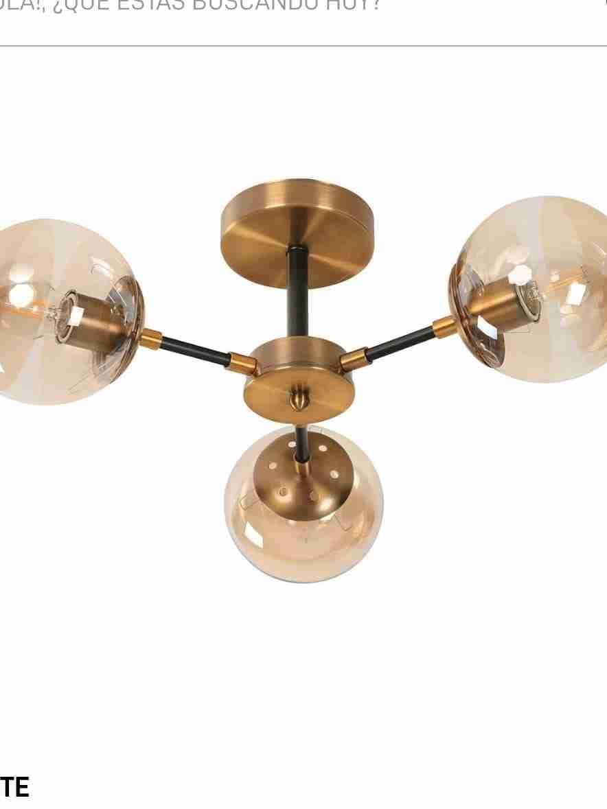 Lámpara de techo dorada moderna - 3