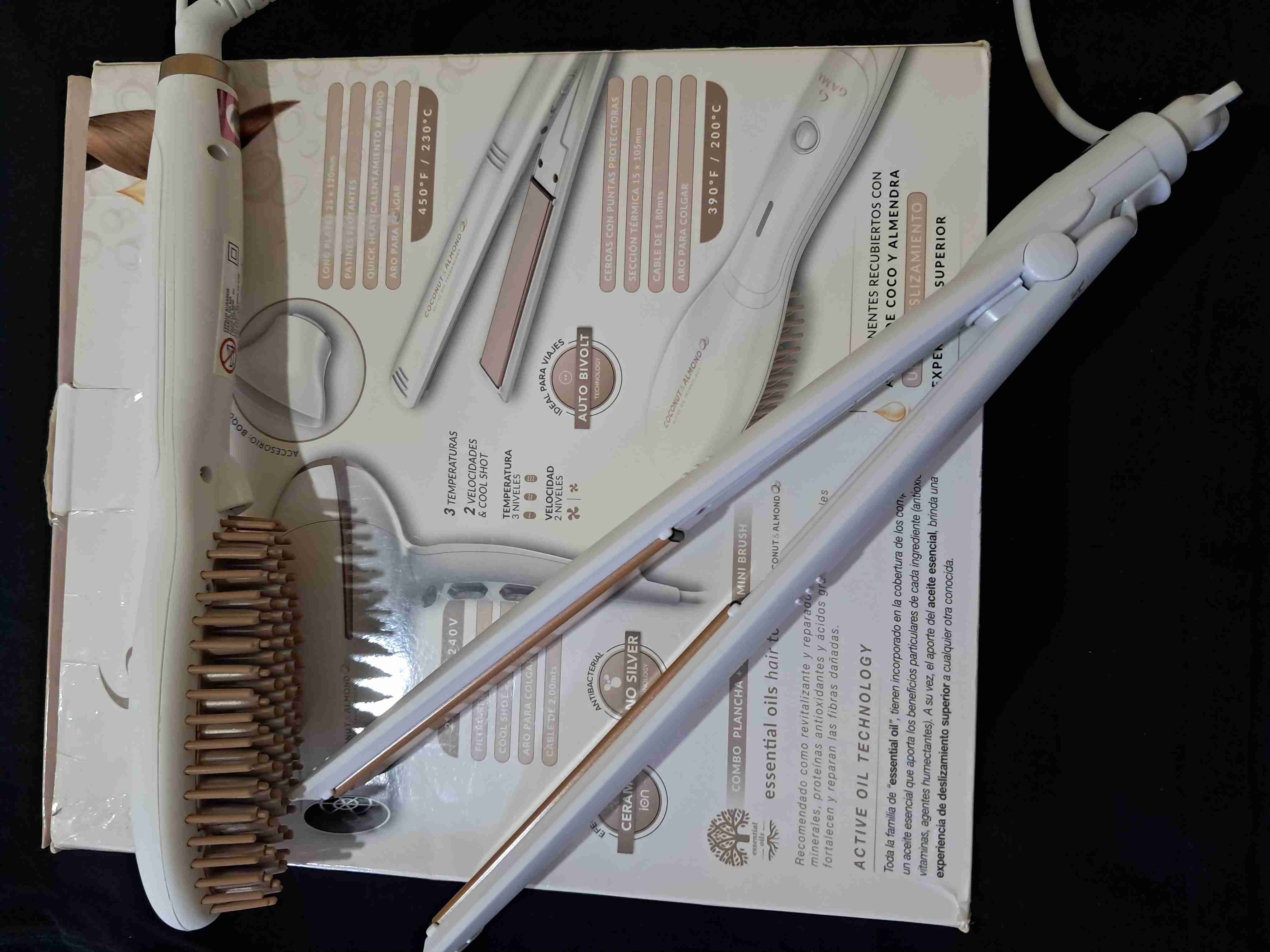 Combo plancha y cepillo alisador