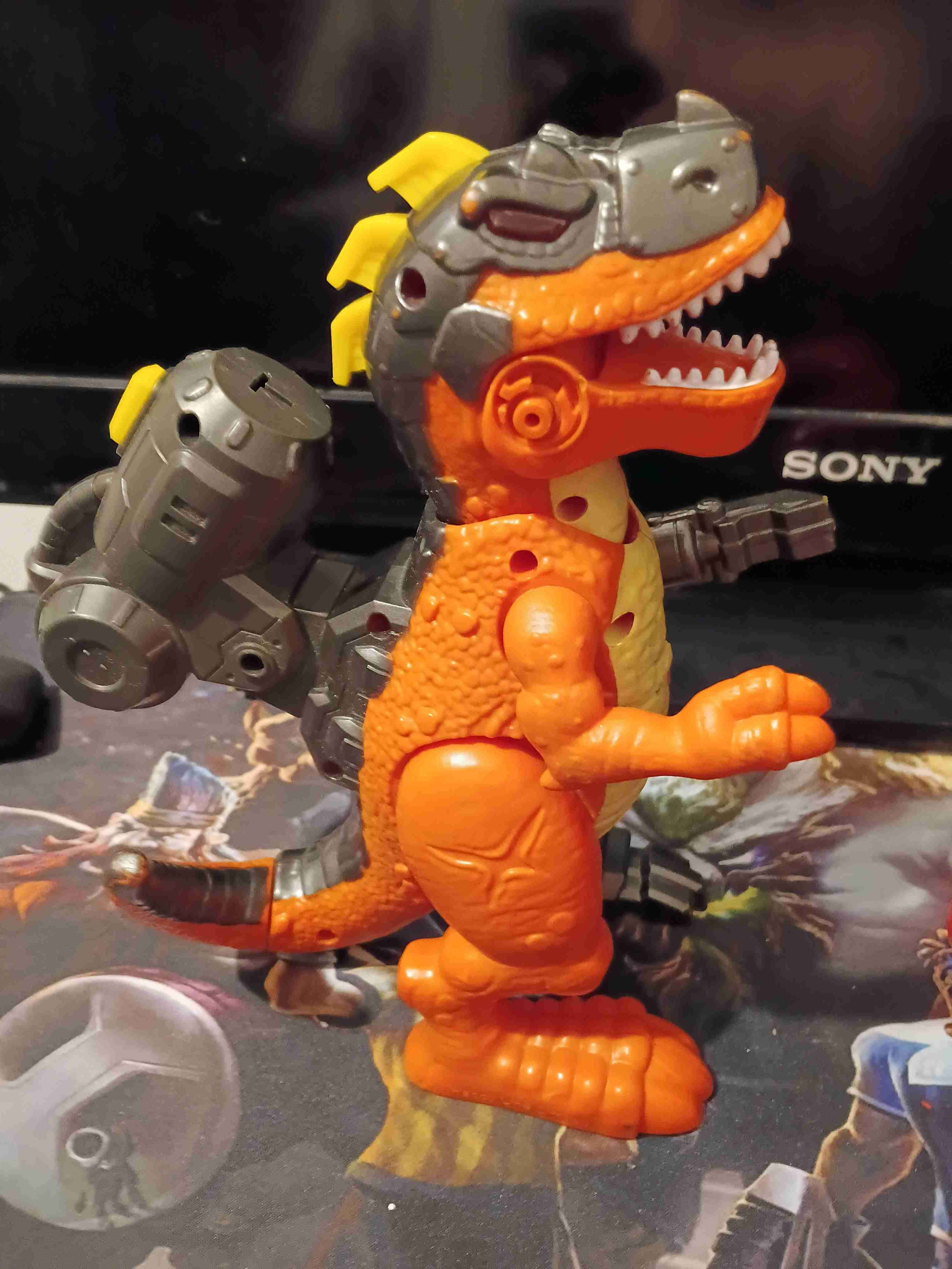 Figura de acción y dinosaurio interactivo - miniatura 2