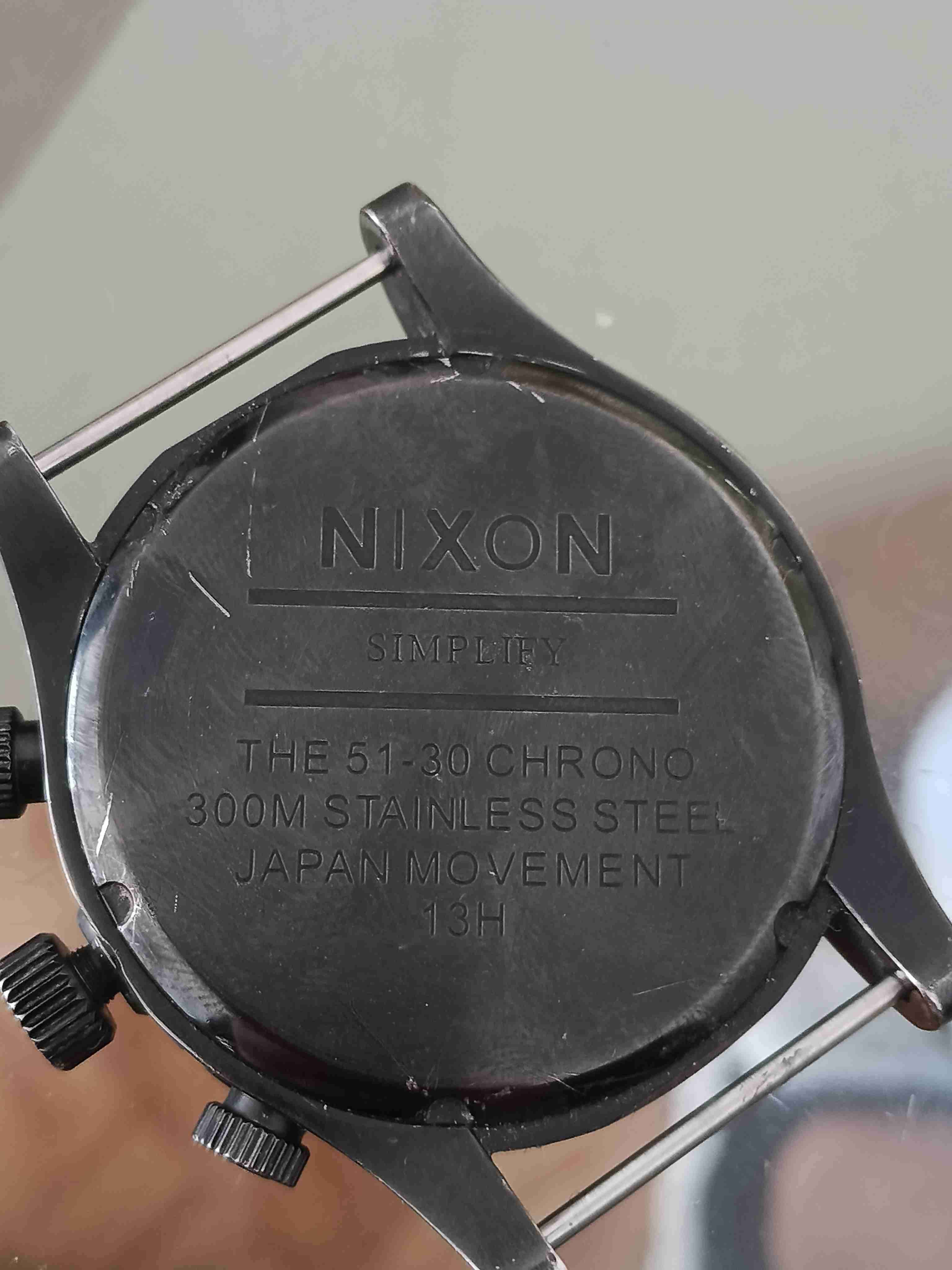 Reloj Nixon somplify 51-30 Chrono negro de hombre - miniatura 3