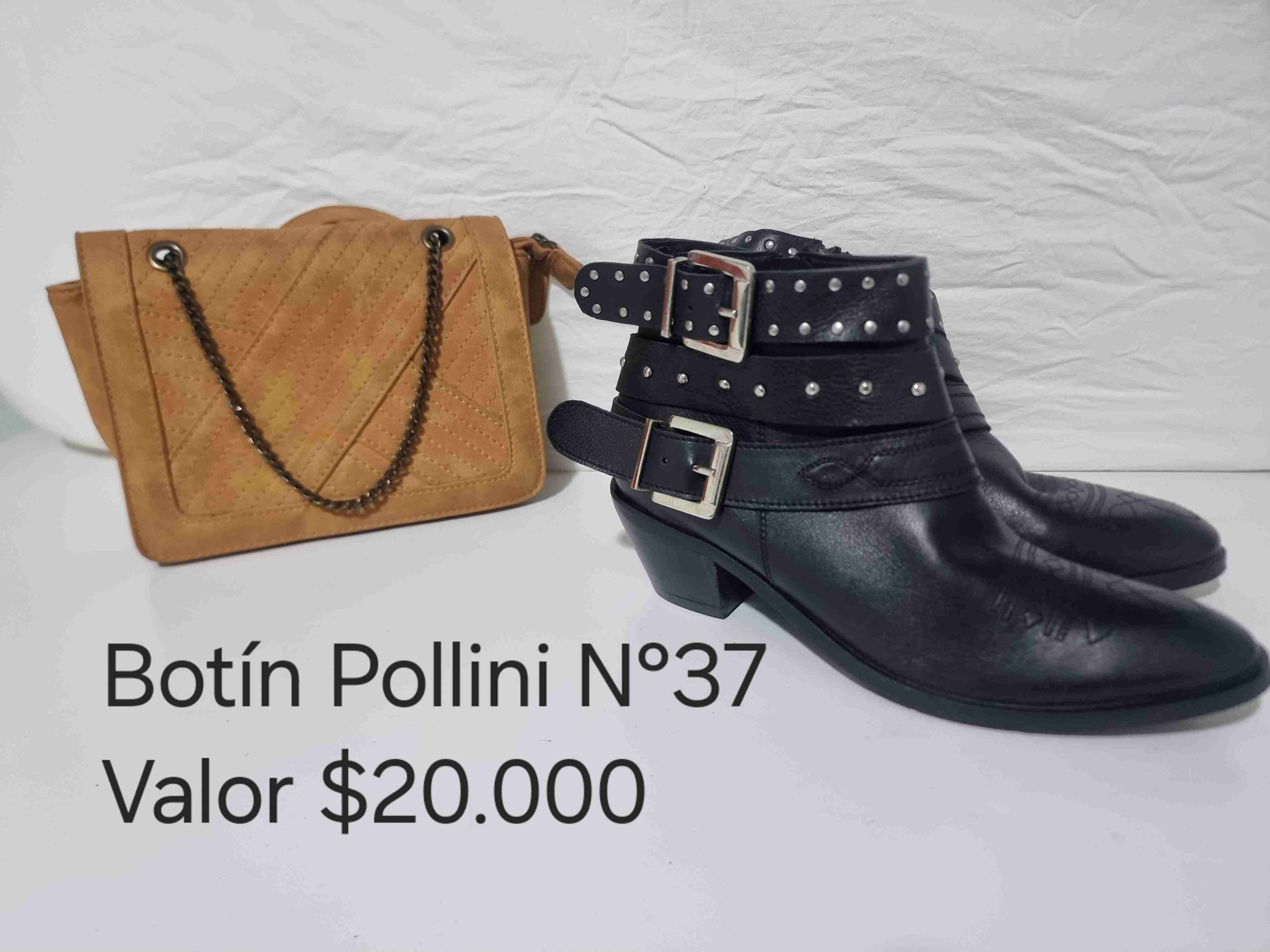 Botines negros charol Pollini - miniatura 4