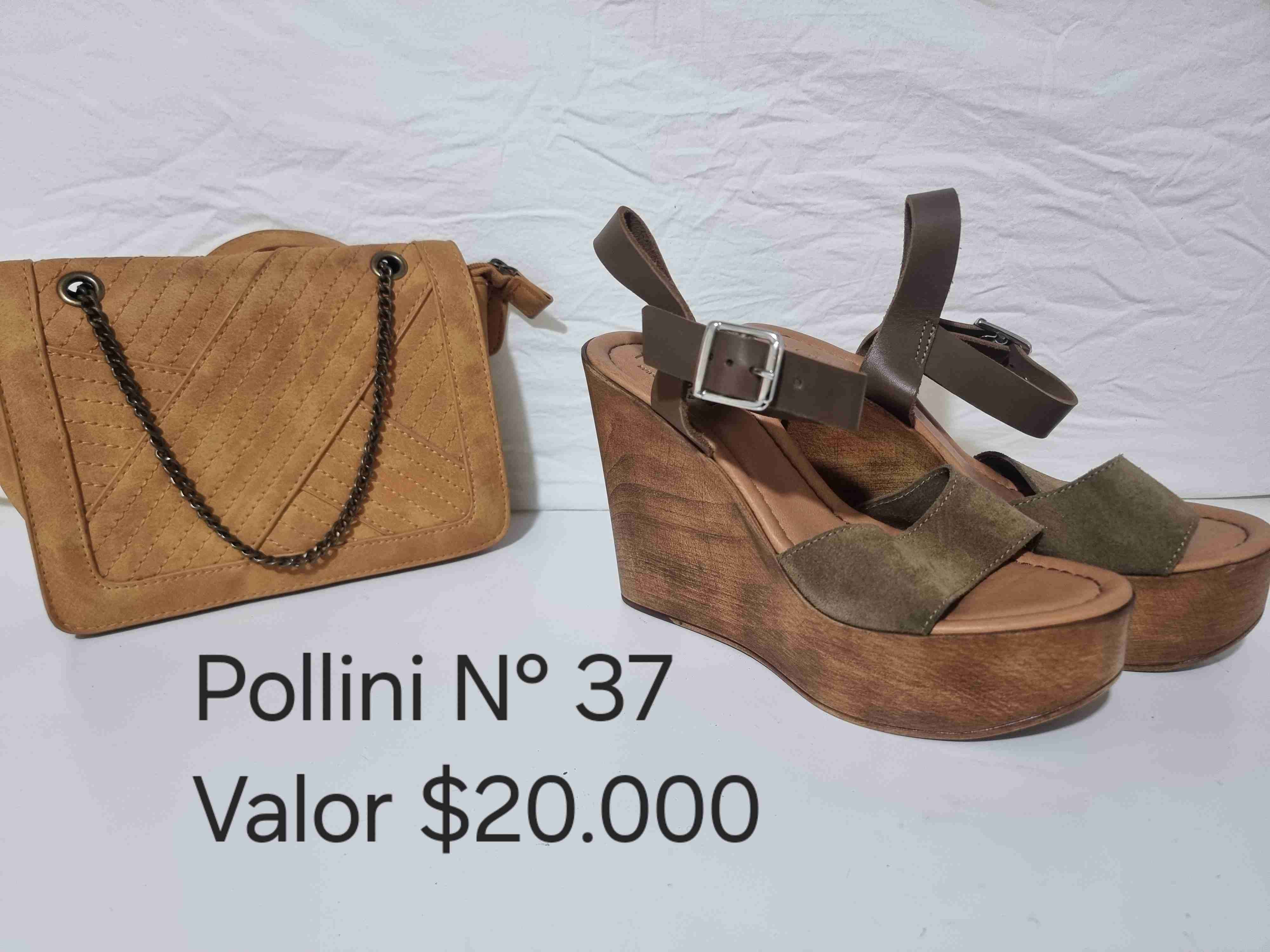Sandalias Pollini plataforma marrón