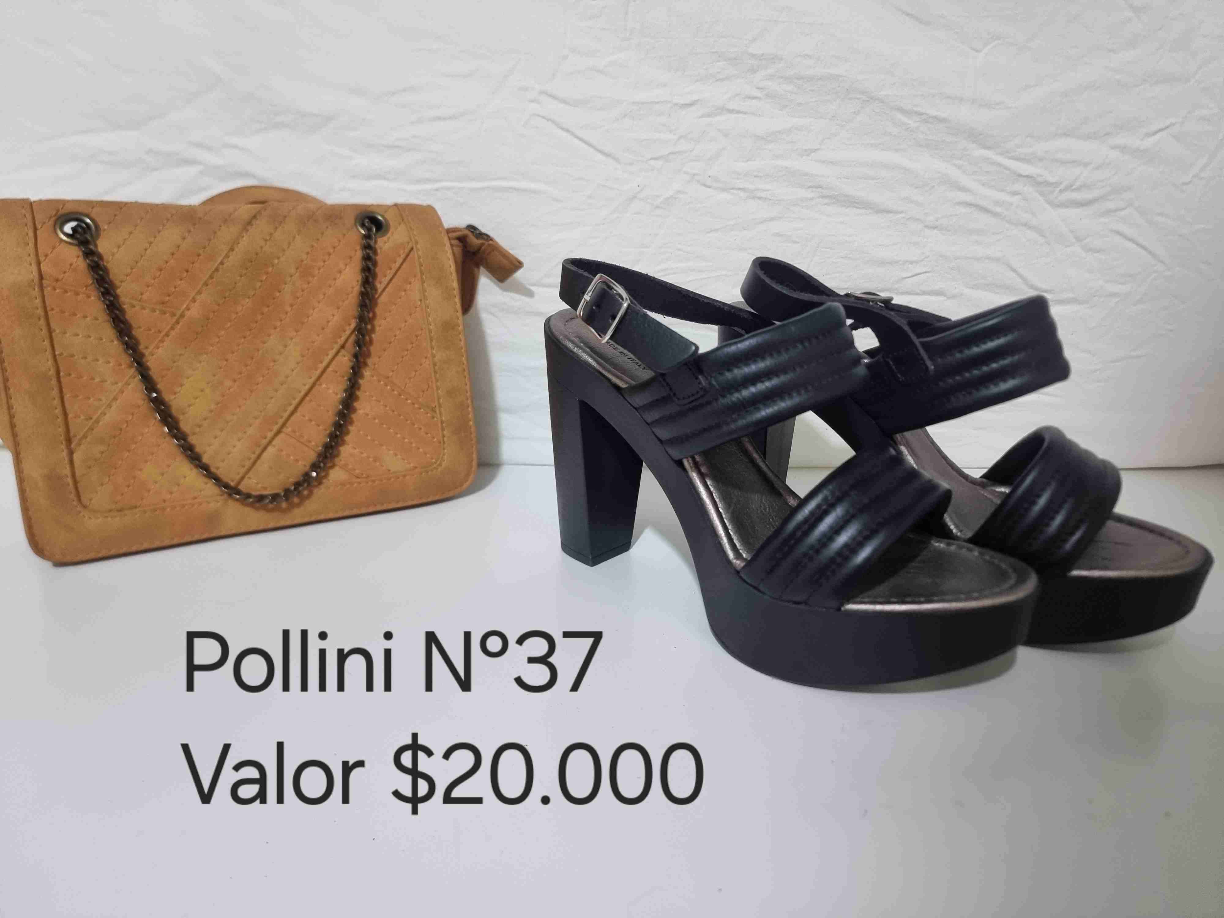 Sandalias Pollini plataforma marrón - miniatura 2
