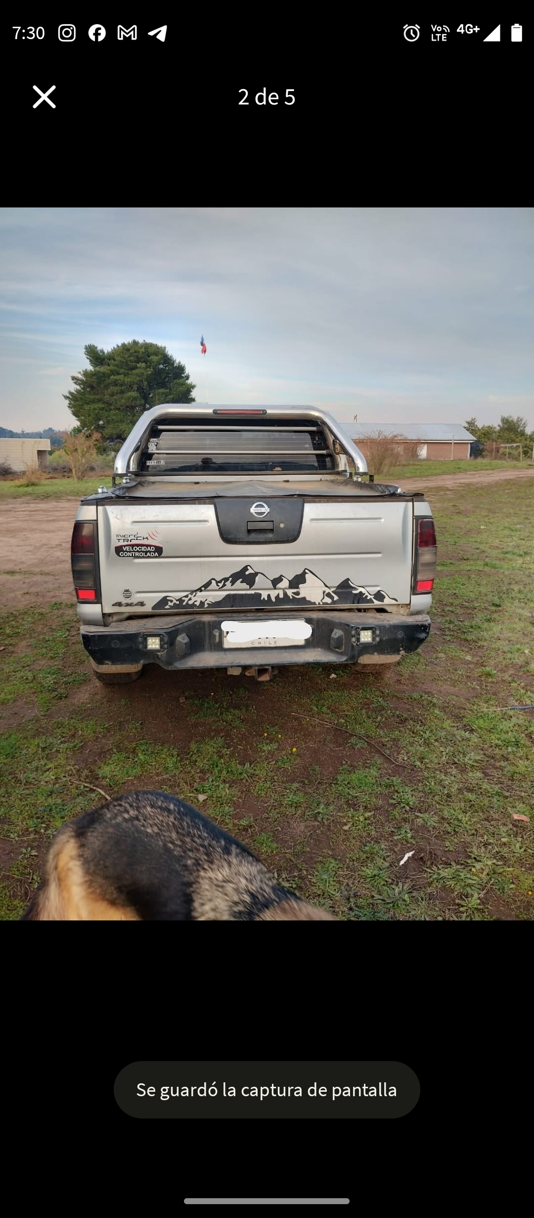 Camioneta Nissan terrano 4x4 plateada - miniatura 3