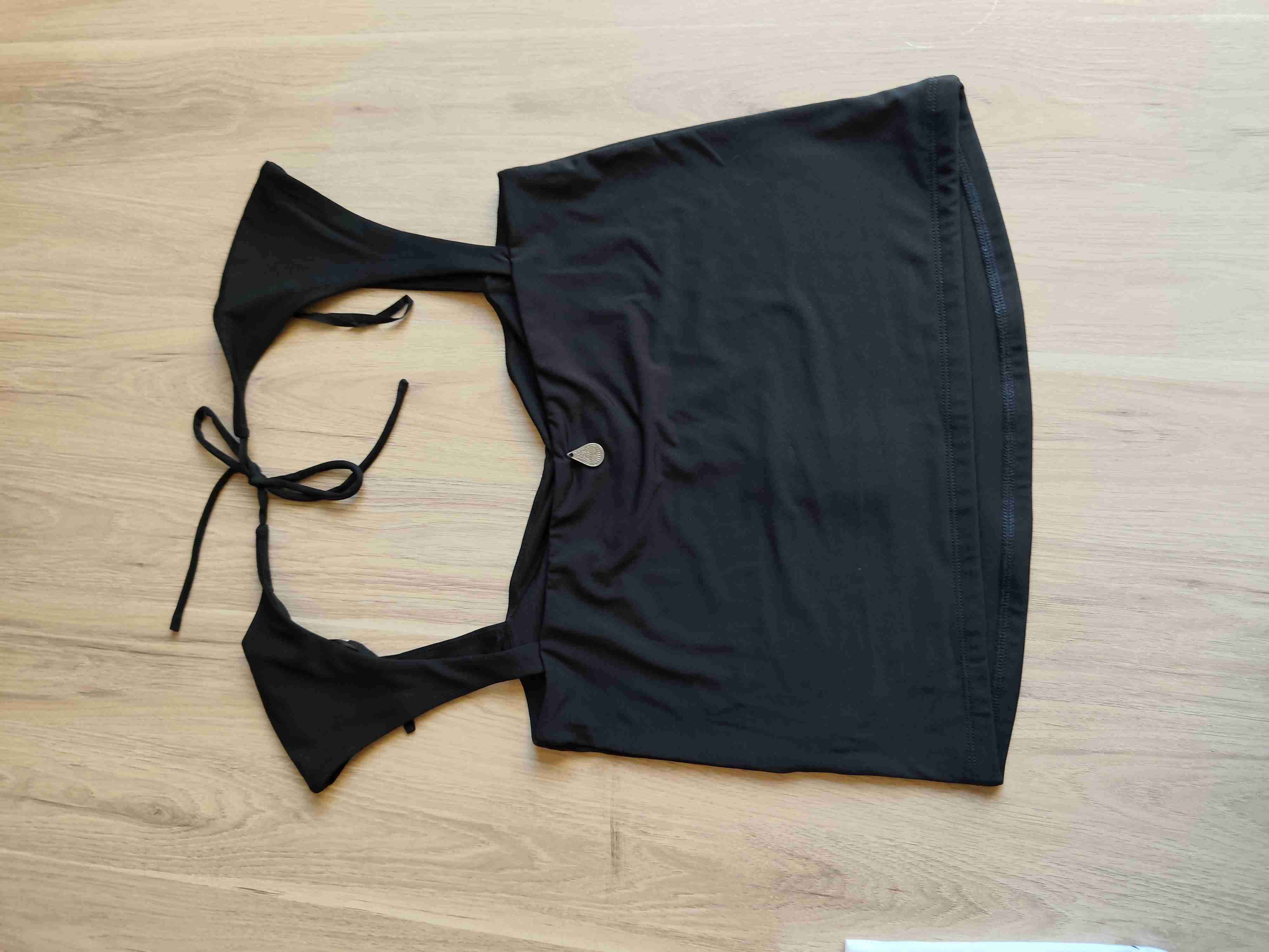 Top negro estilo bikini - miniatura 2