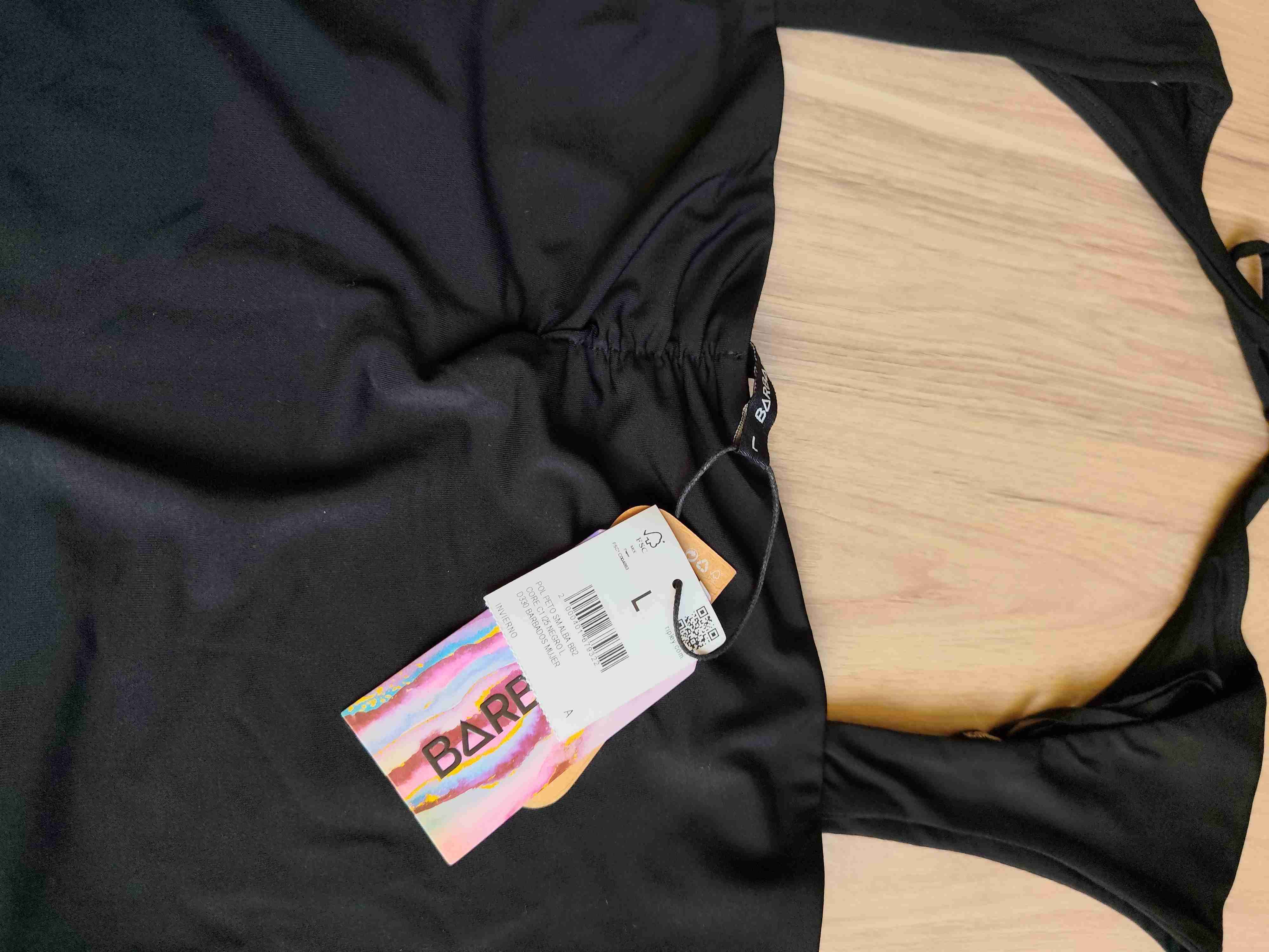 Top negro estilo bikini - miniatura 4