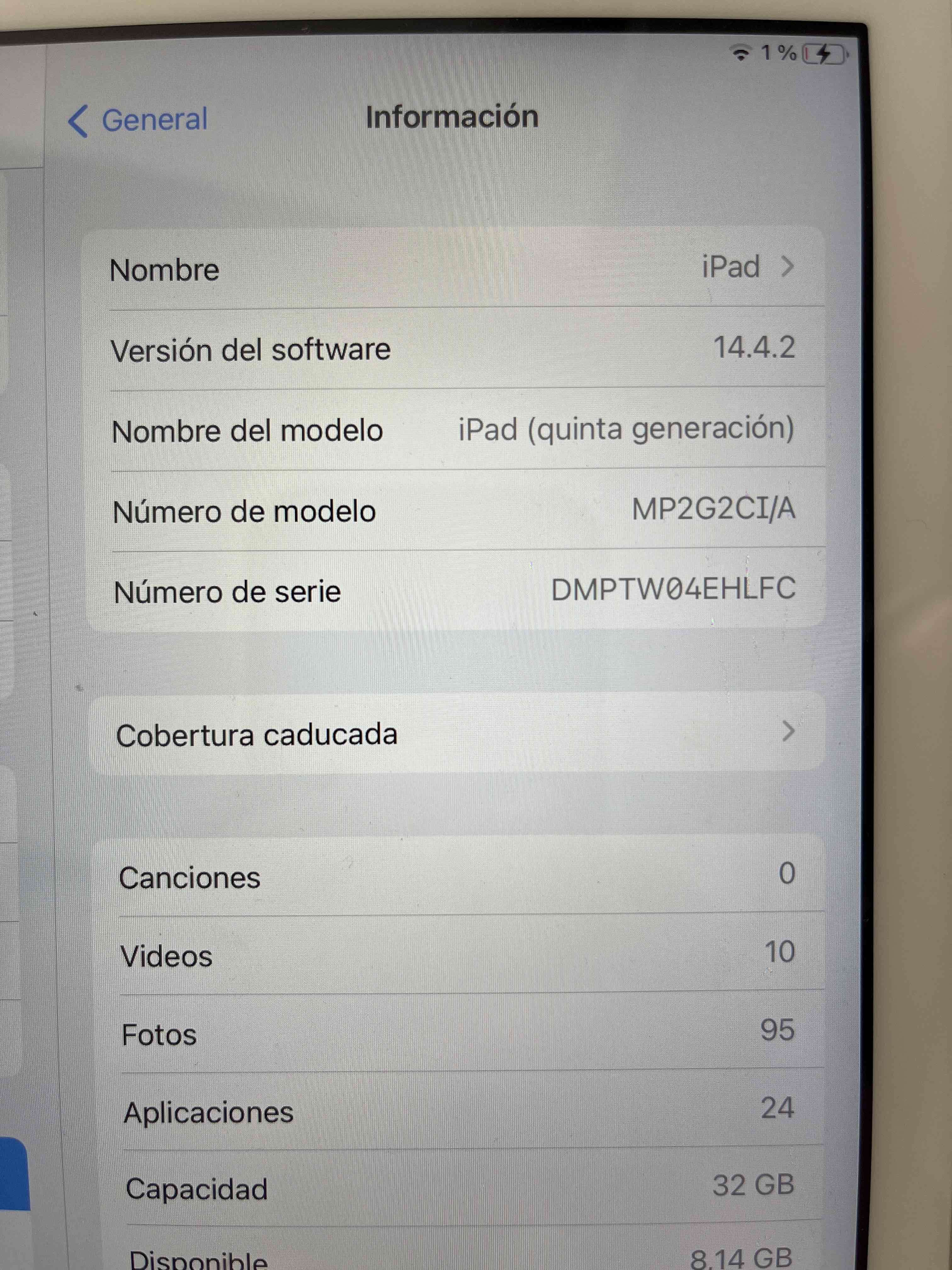 iPad quinta generación 32GB