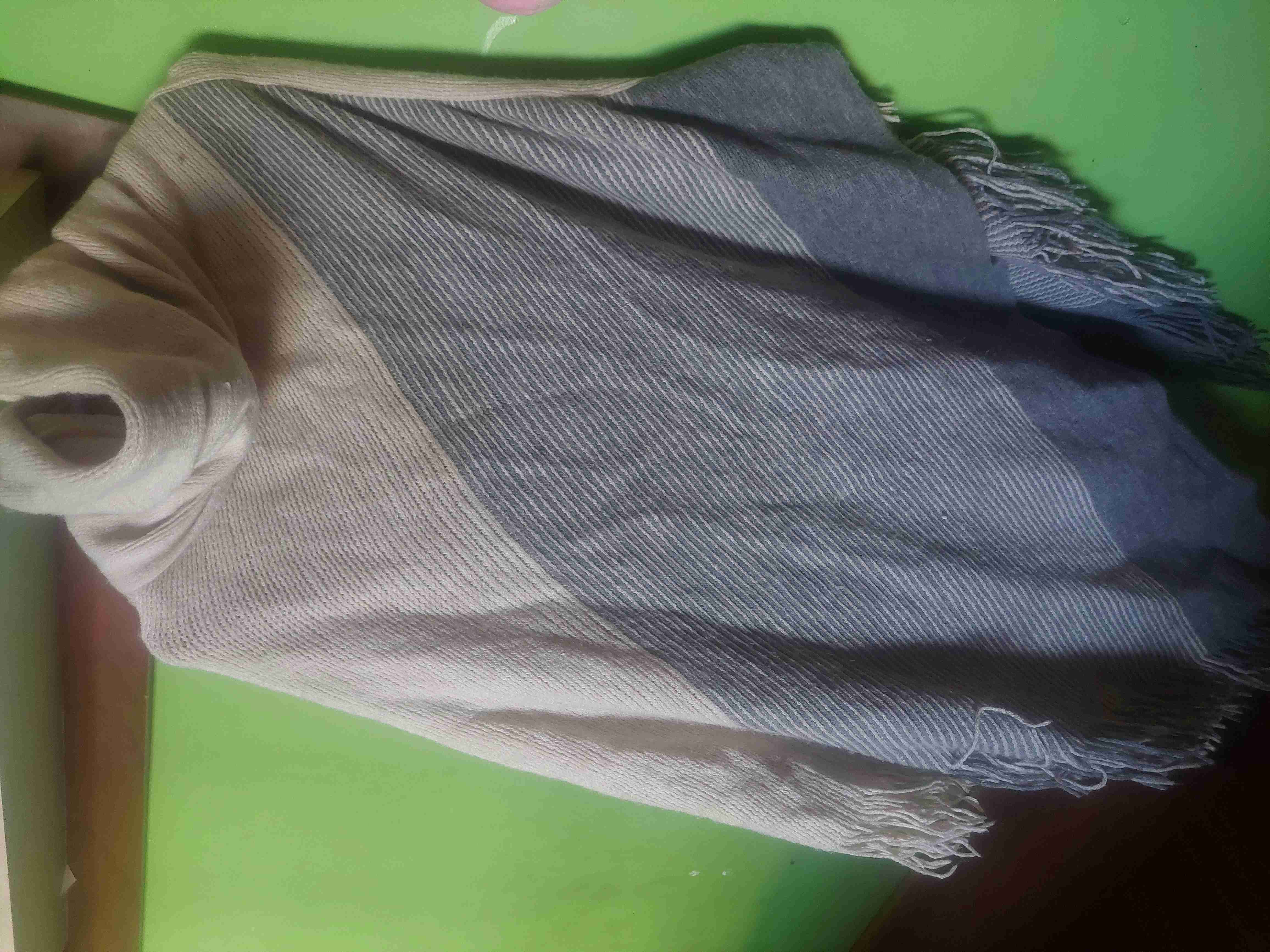 Chal tejido a rayas - miniatura 2