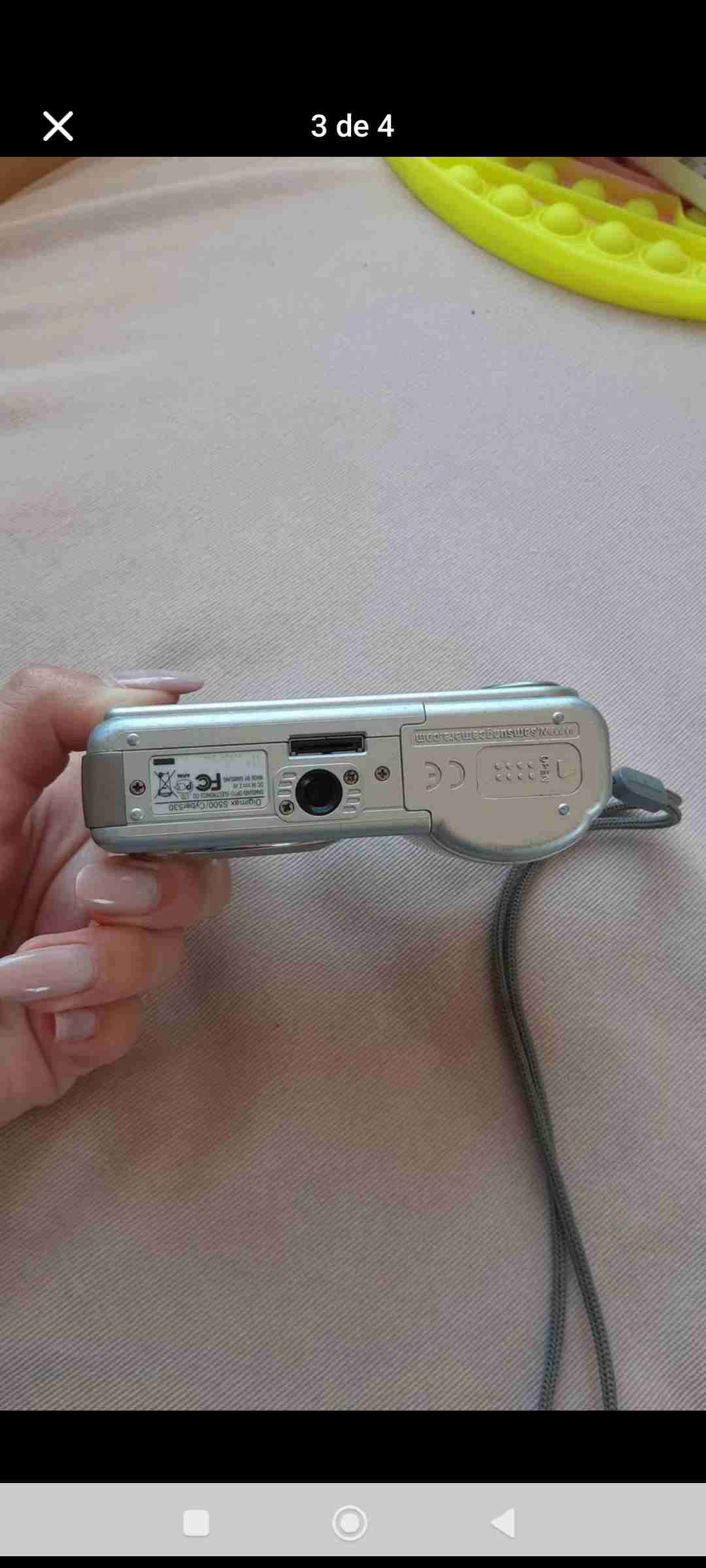 Cámara digital Samsung S500 gris para repuestos - miniatura 3