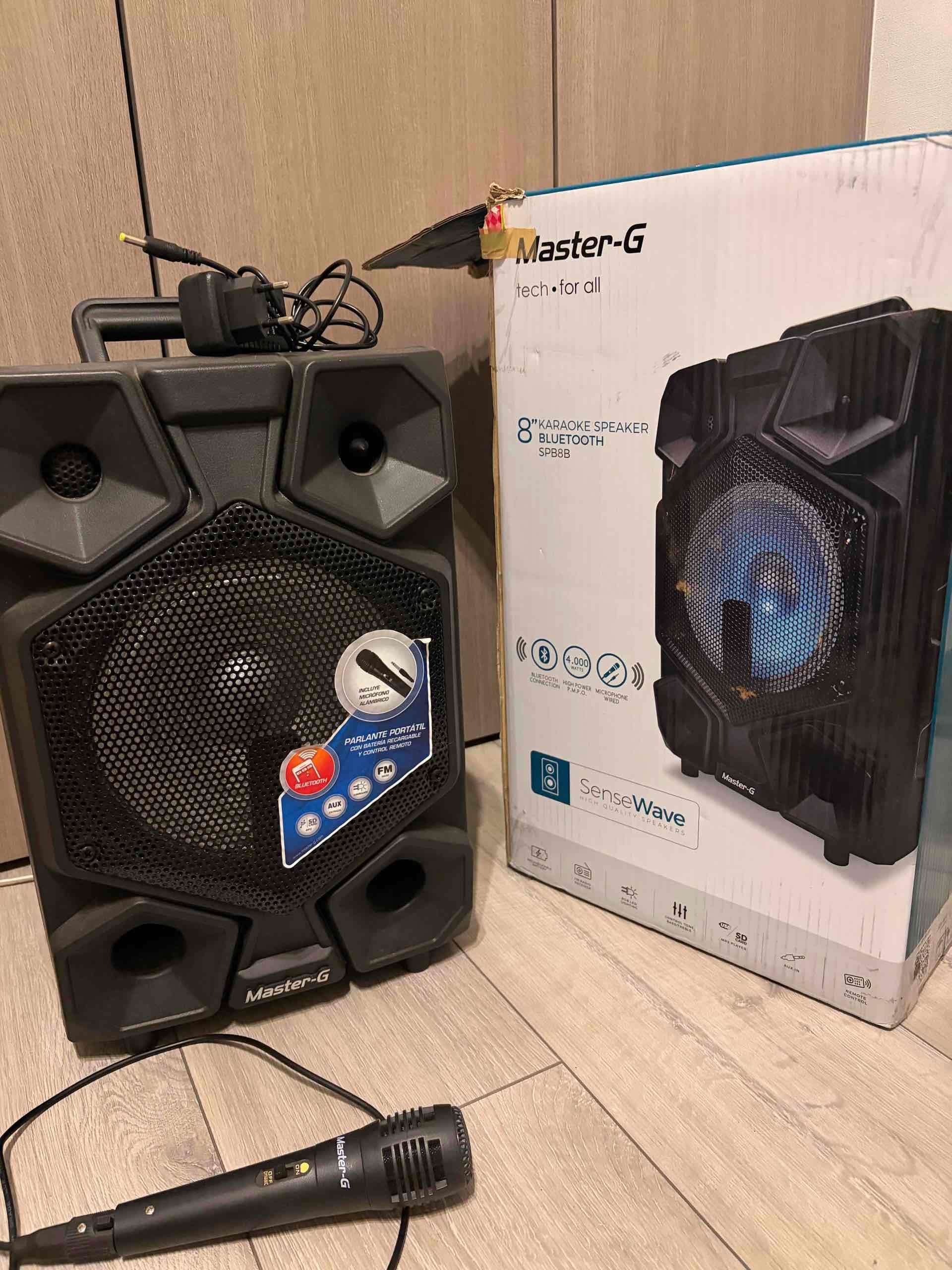 Parlante karaoke Master-G 8 pulgadas