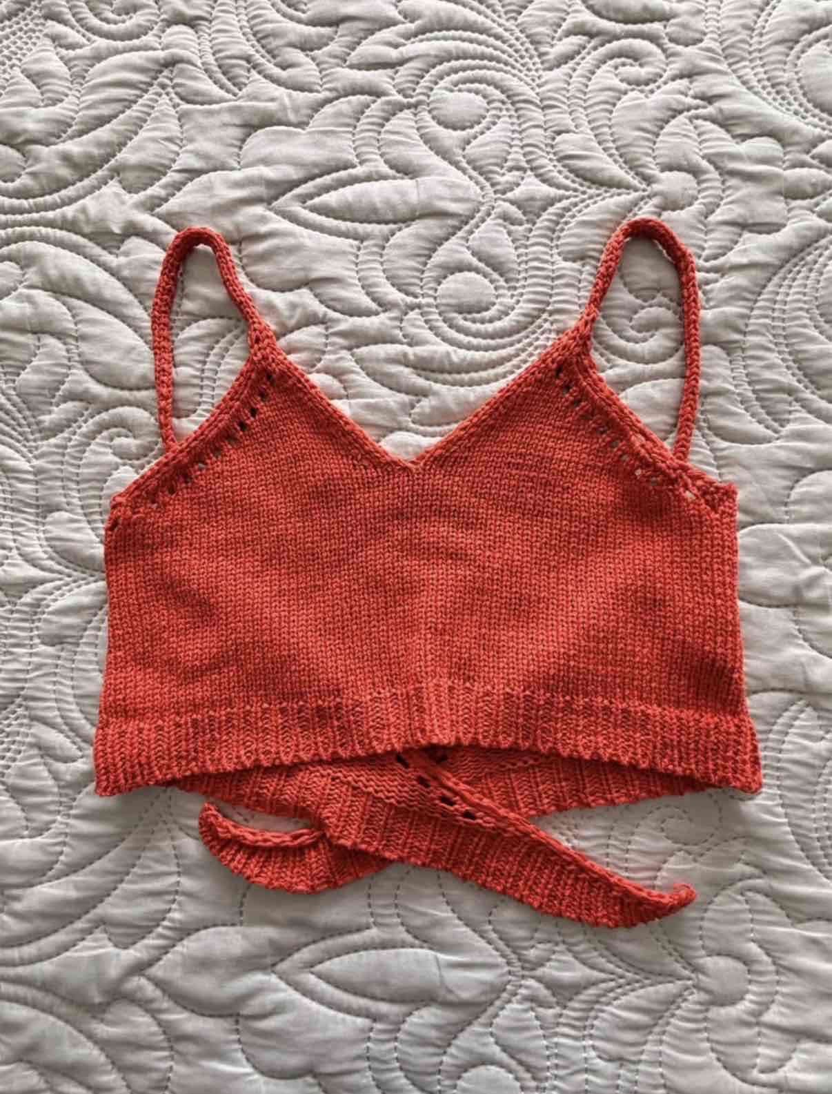 Top tejido rojo sin mangas Zara
