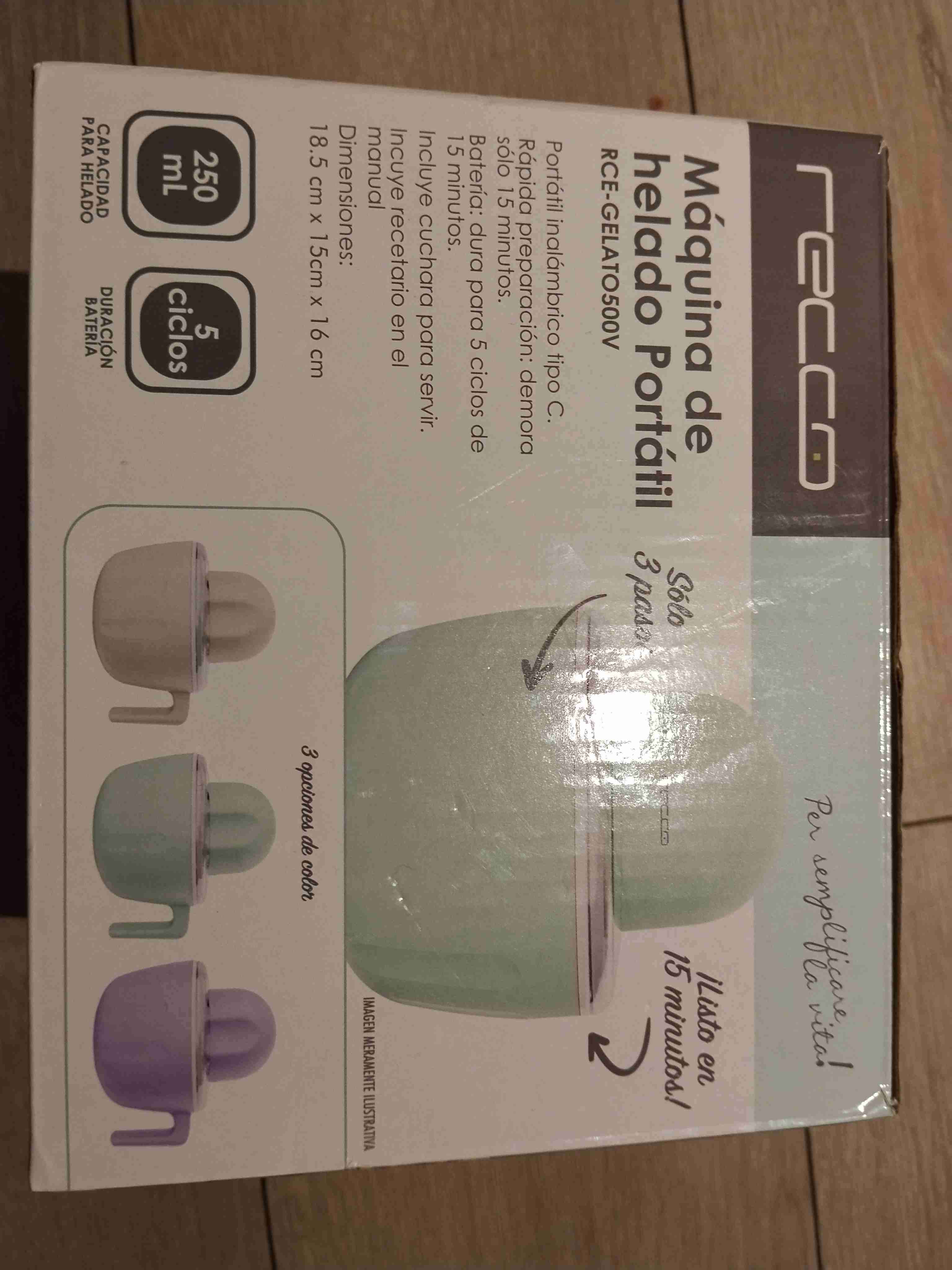 Máquina de helado portátil Recco