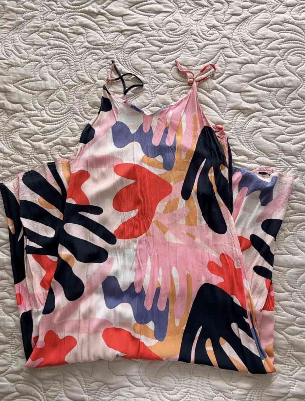 Vestido largo estampado colorido Alaniz - miniatura 2