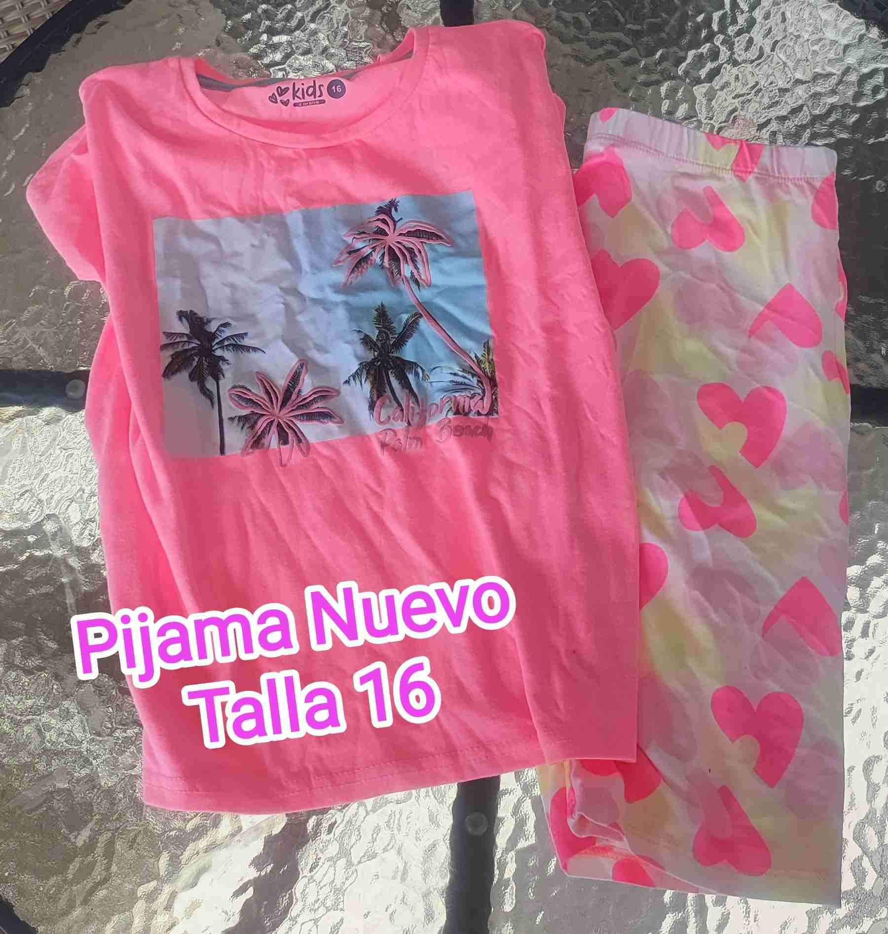 Pijama de niñas rosa nuevo