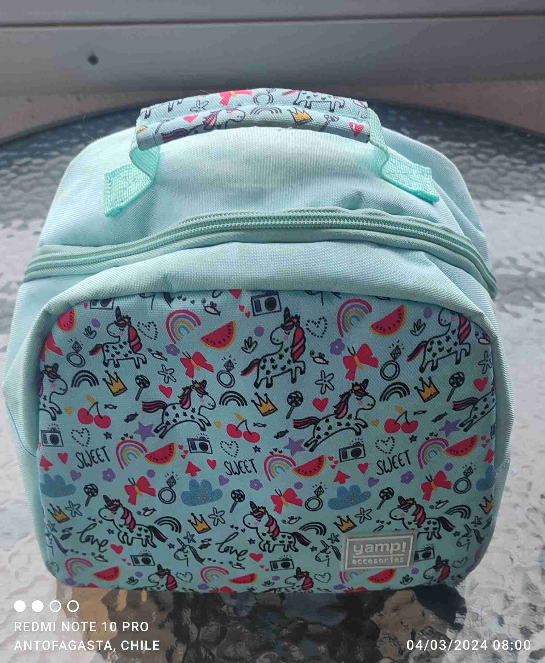 Lonchera infantil estampada