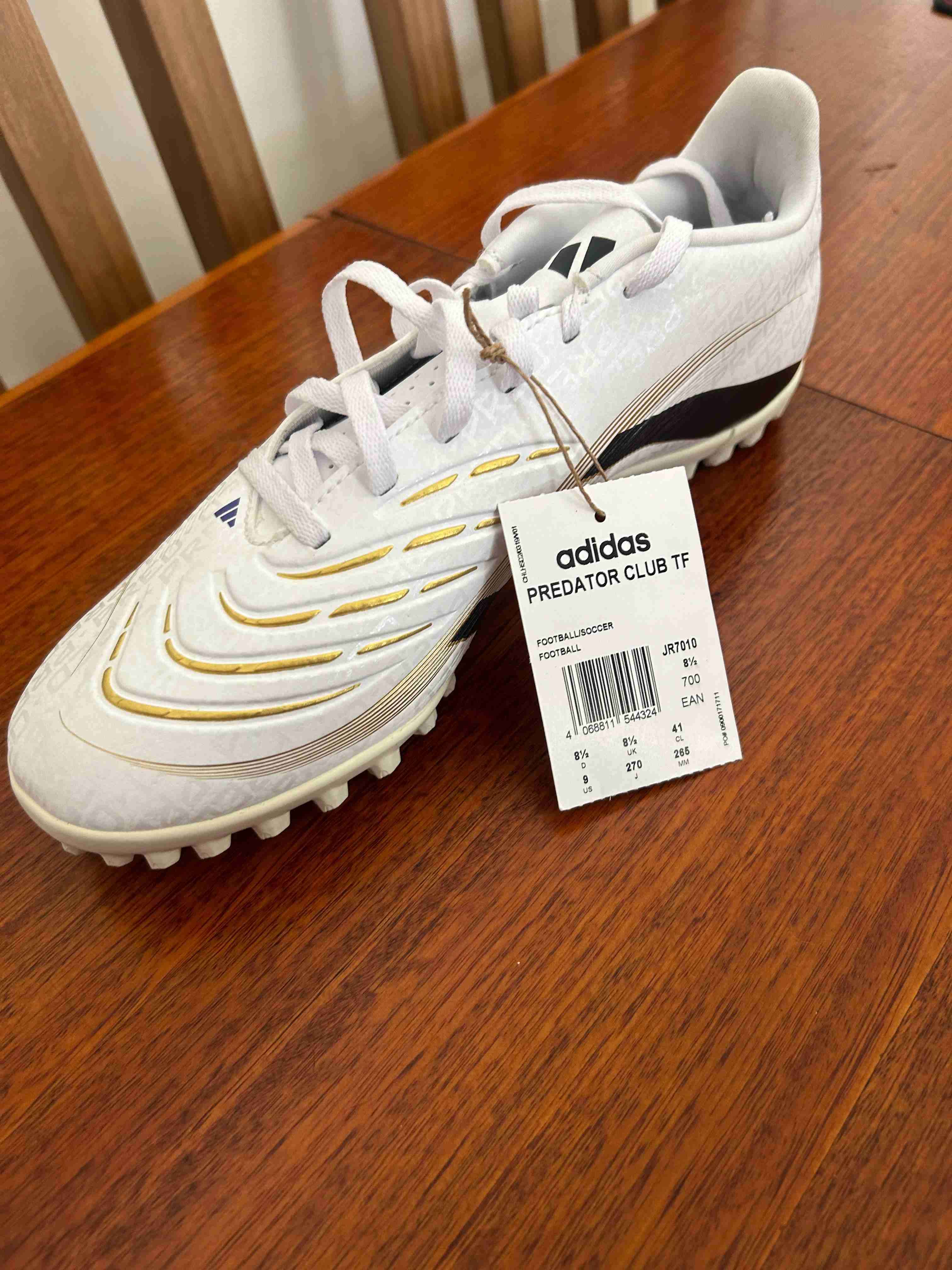 Zapatillas fútbol Adidas blancas - 3