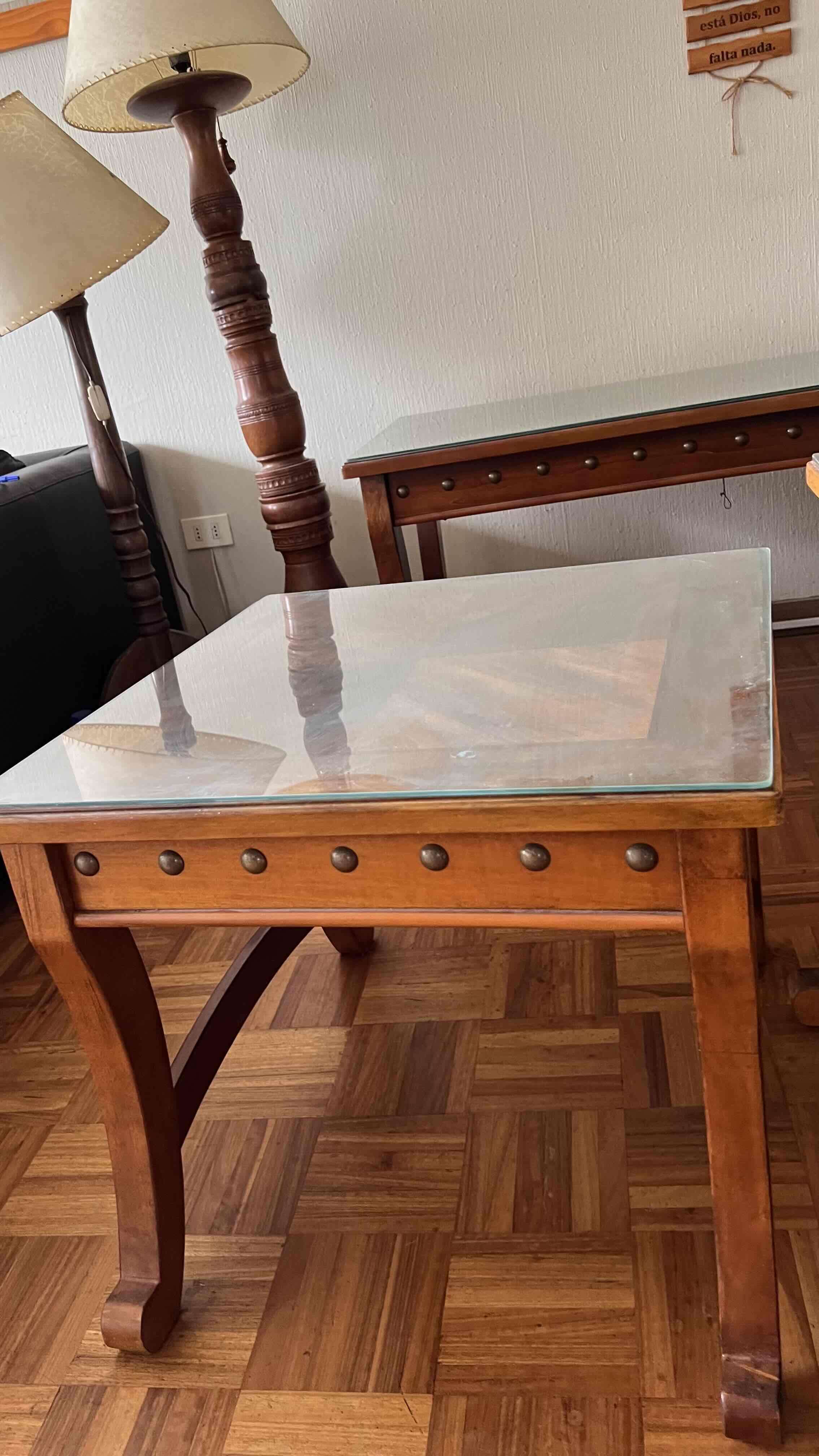 juego de Mesas de madera y vidrio - miniatura 6