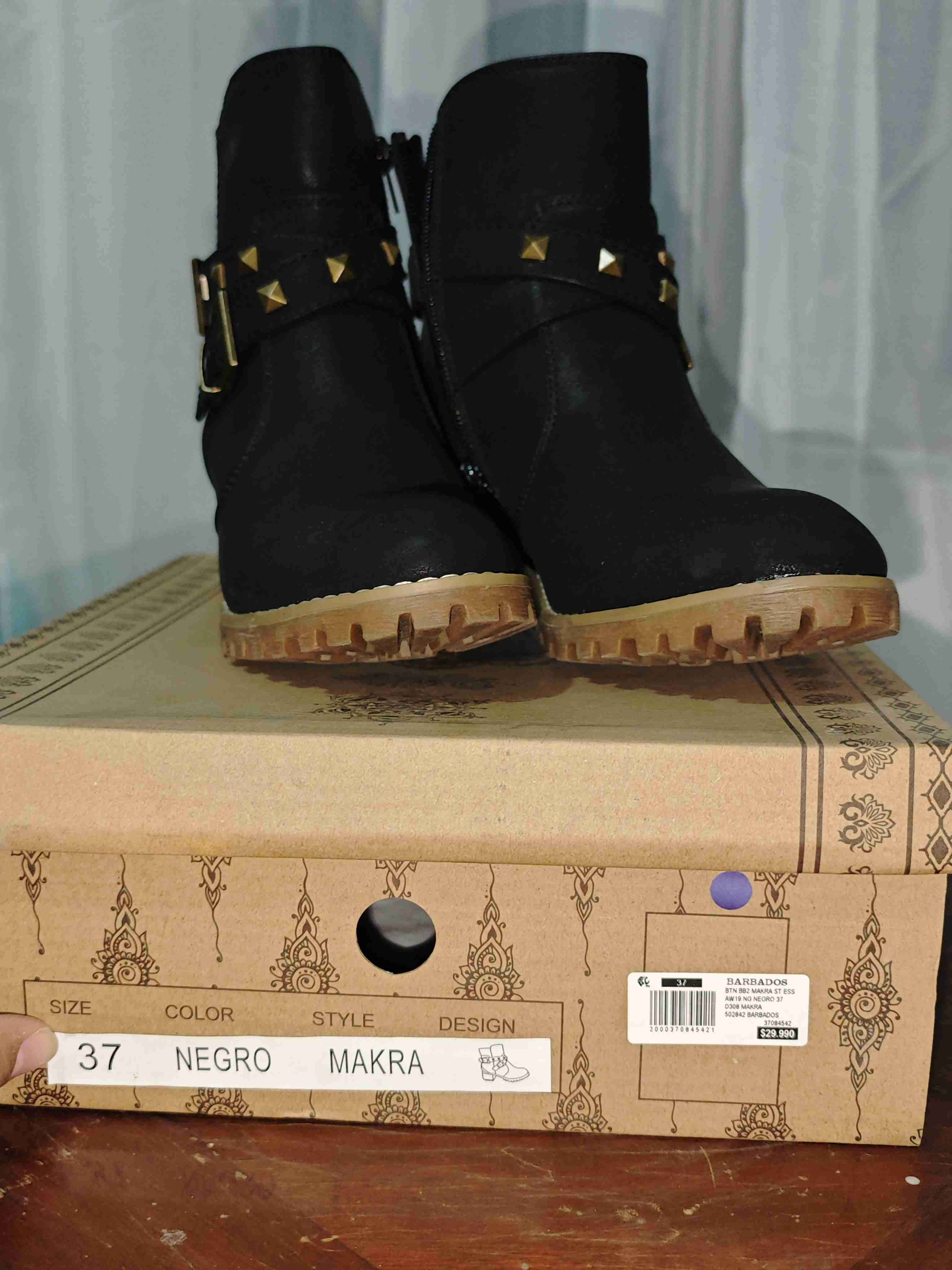 Botines Barbados negros con hebillas - miniatura 6