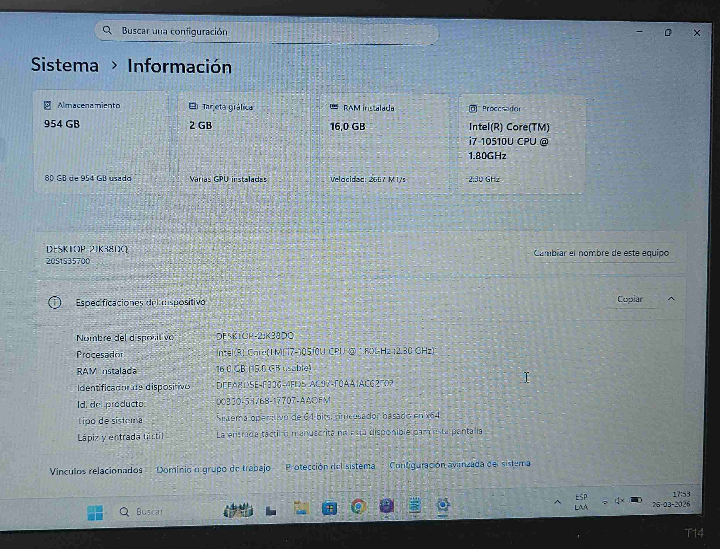 Laptop Lenovo ThinkPad T14 Gen1 - miniatura 2