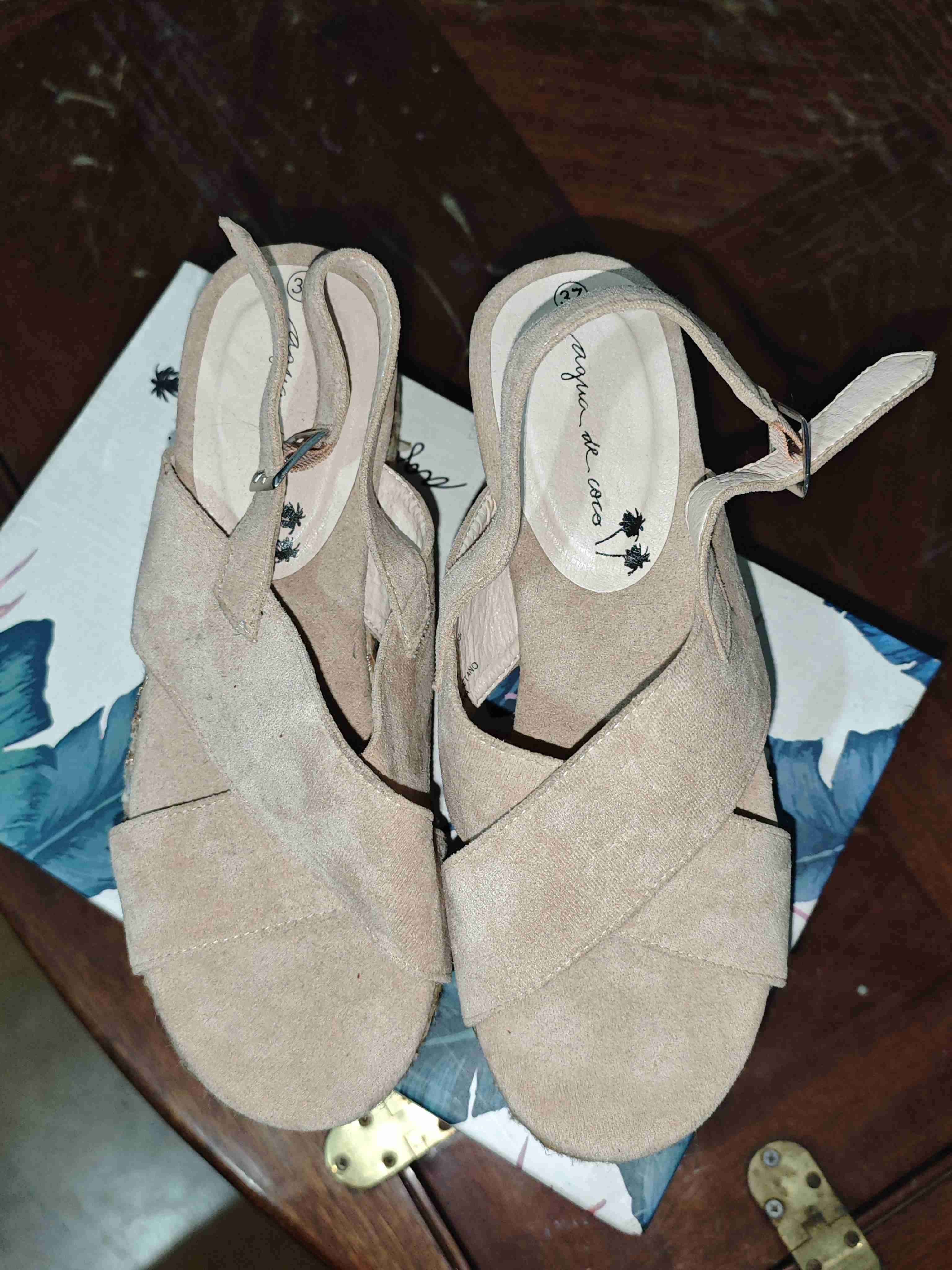 Sandalias plataforma nude rose - miniatura 2