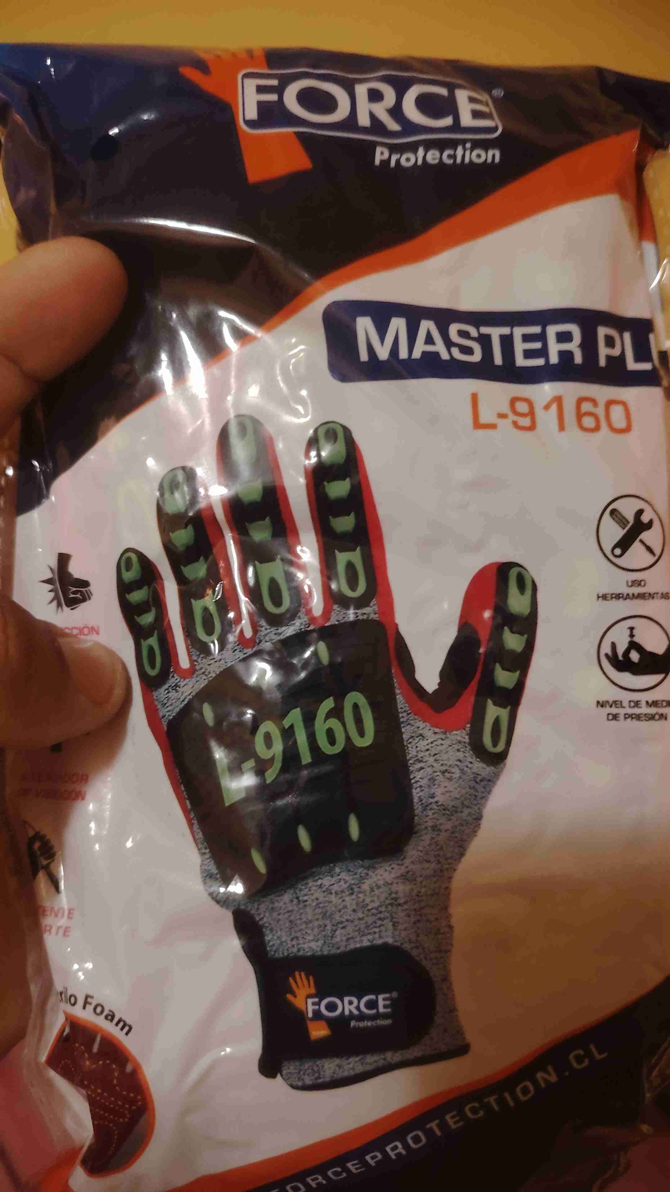 Guantes de protección FORCE L-9160