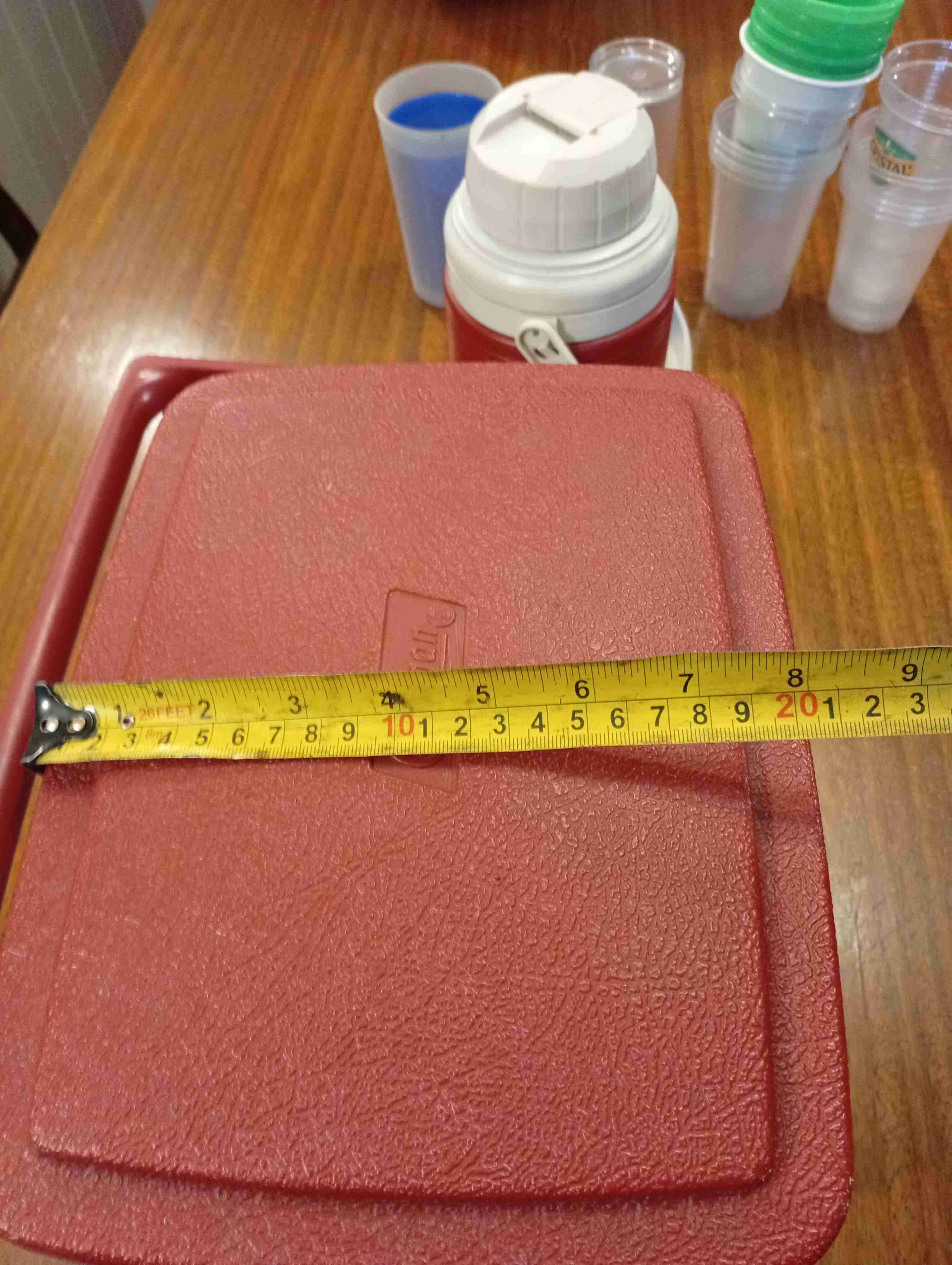 Cooler Coleman rojo más termo. - miniatura 5