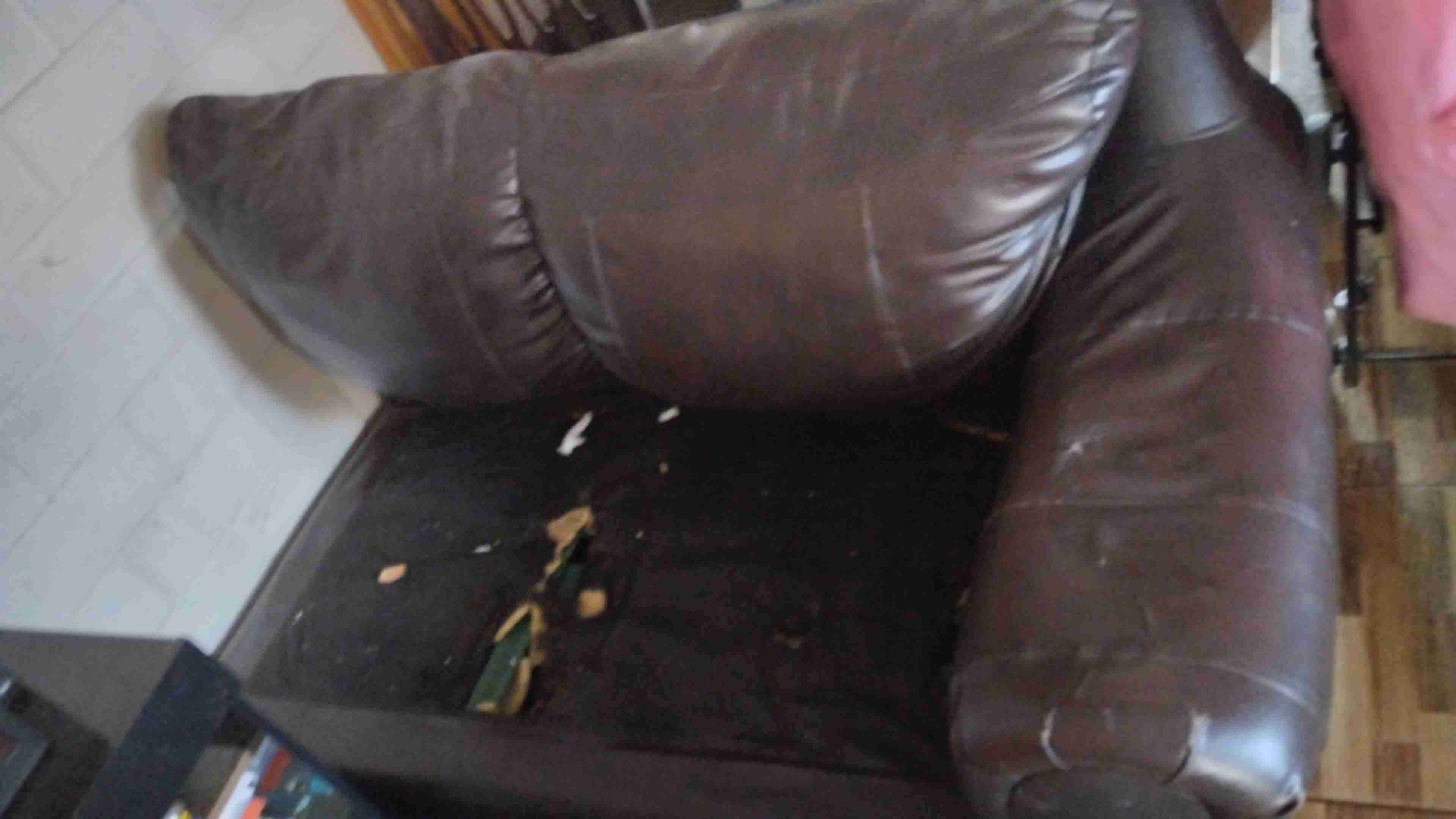 Sillones ecocuero chocolate 3 cuerpos - 6