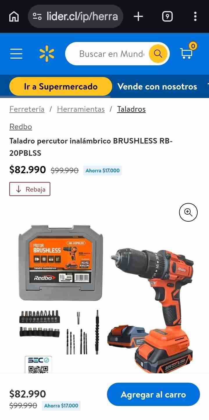 Taladro inalámbrico Redbo - miniatura 2