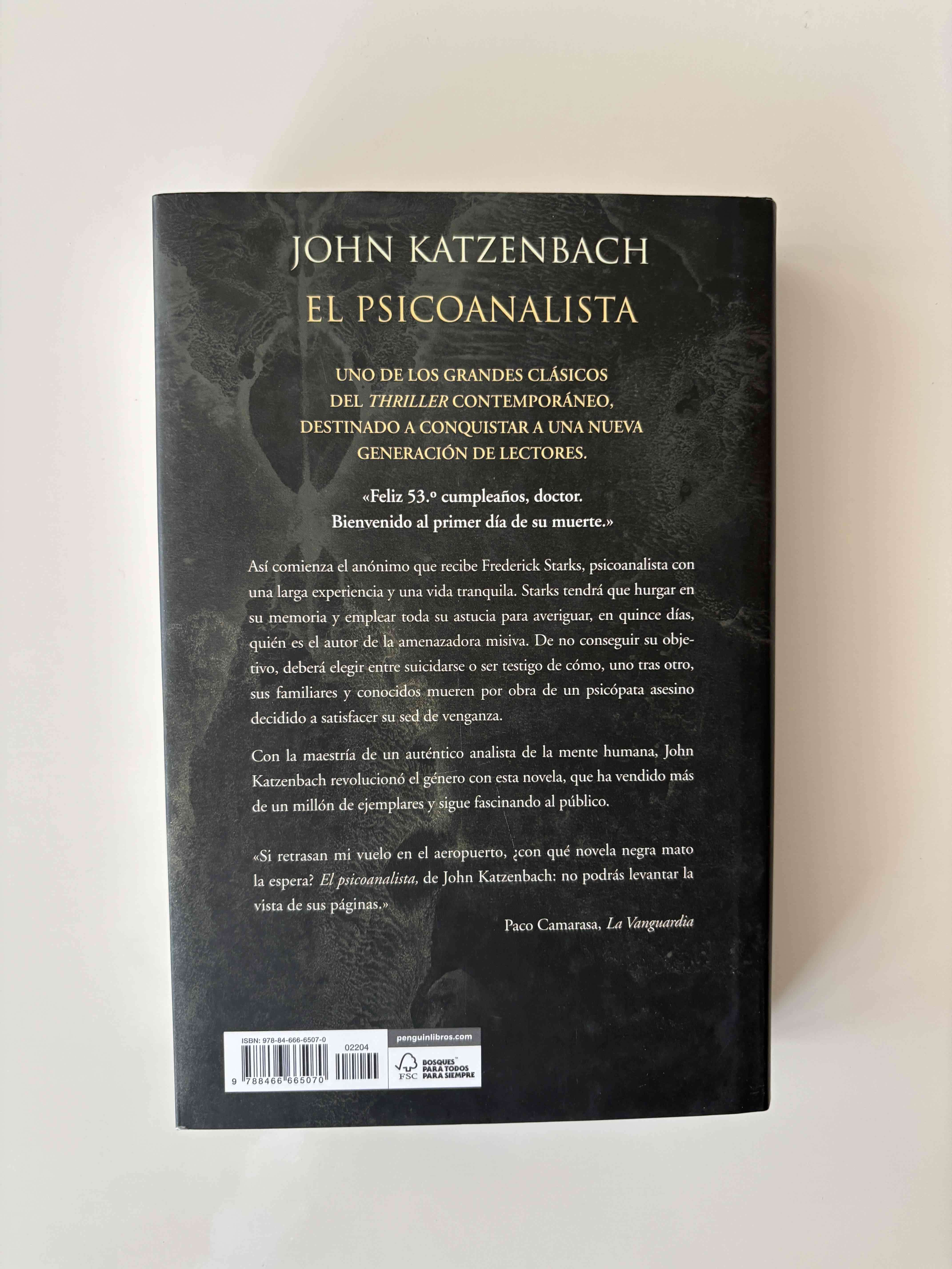 Libro El Psicoanalista de John Katzenbach - miniatura 3