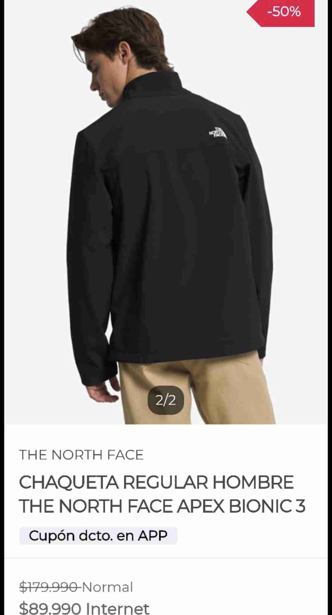 Chaqueta negra The North Face