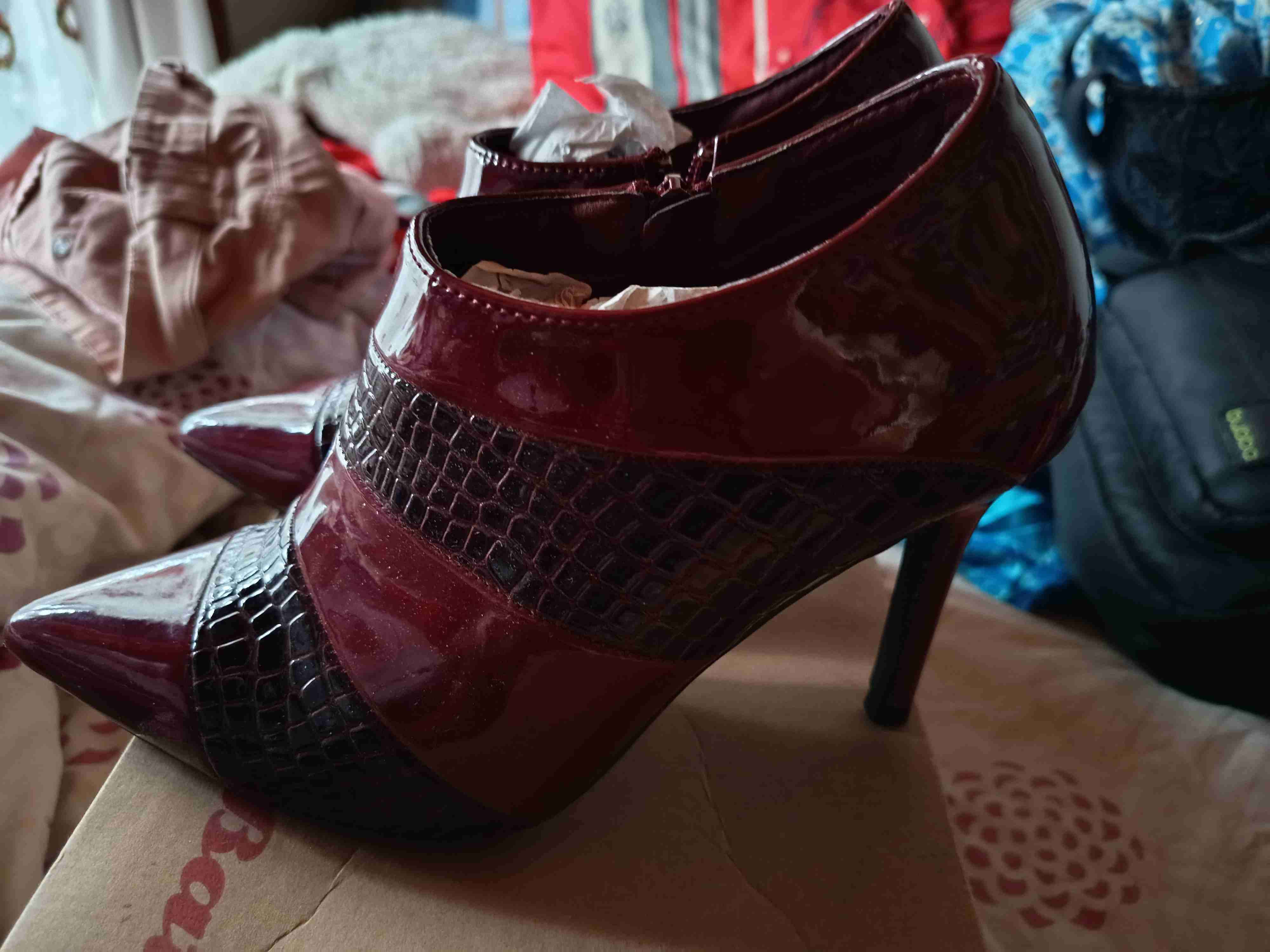 Botines rojos charolados - miniatura 3