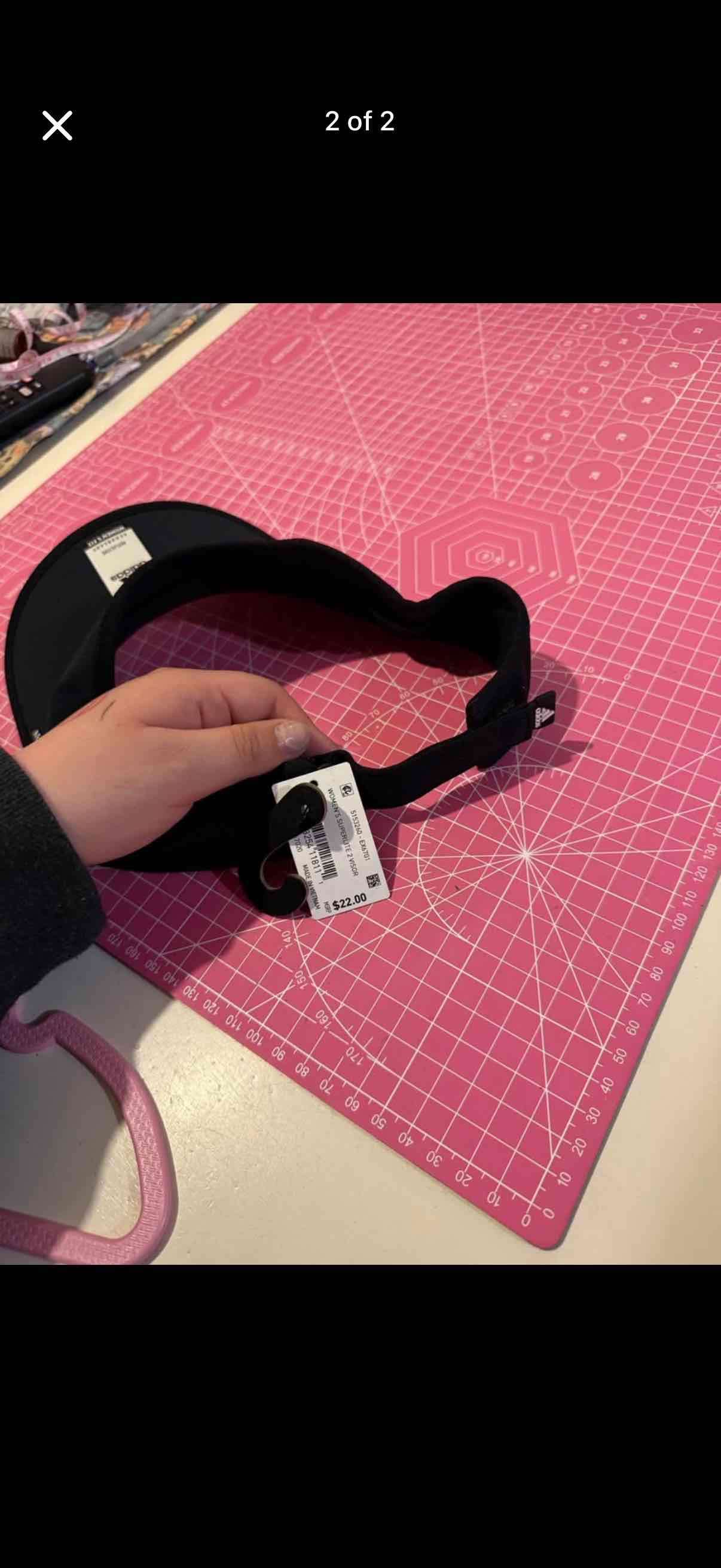 Visera negra Adidas Nueva - miniatura 2