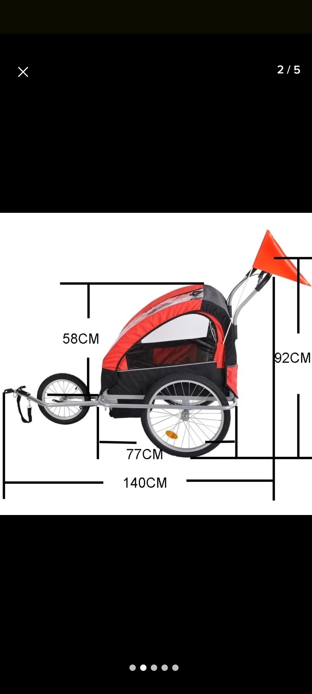 Carro remolque para bicicleta - 4