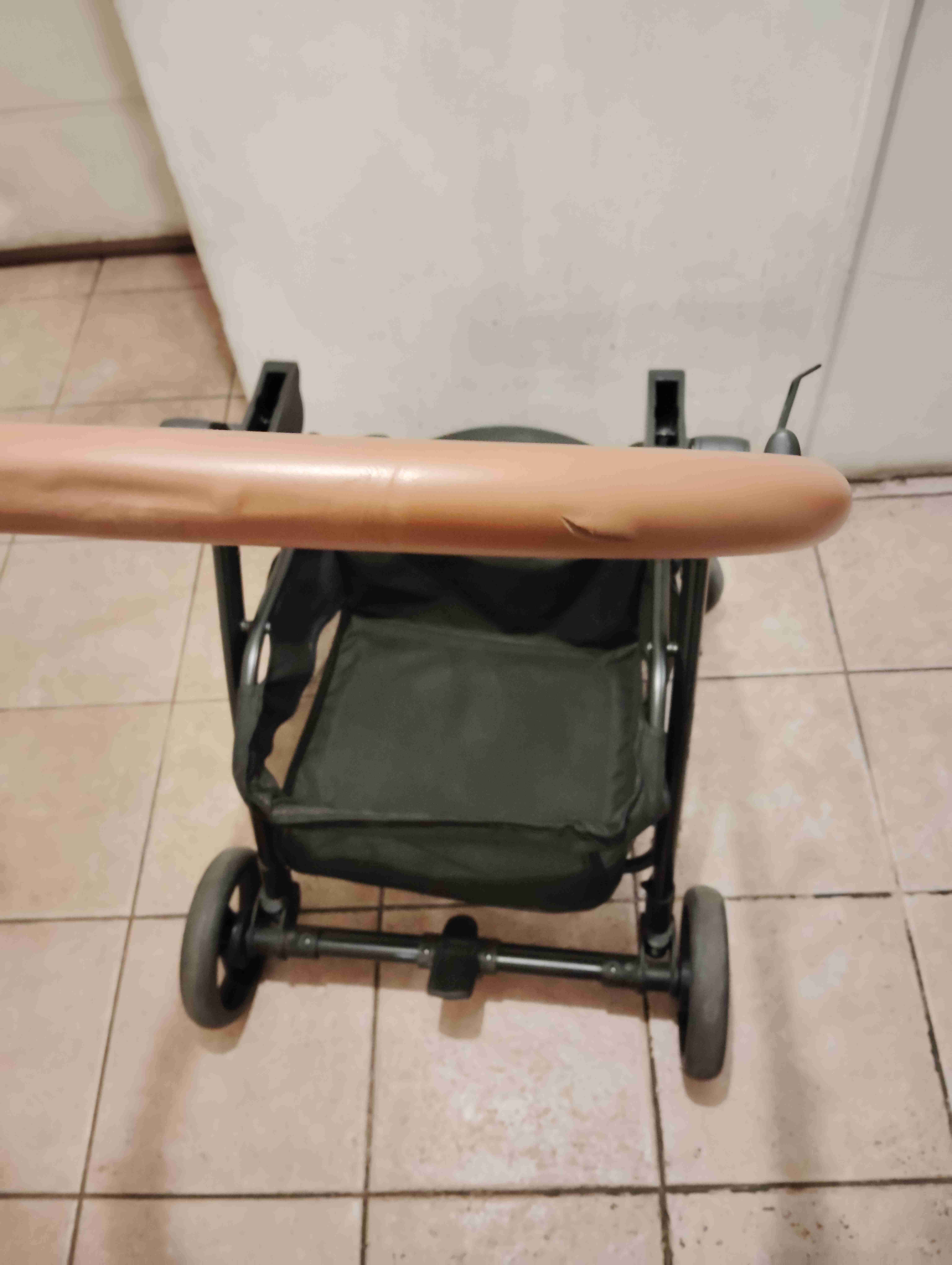 Coche para bebé plegable beige - miniatura 4