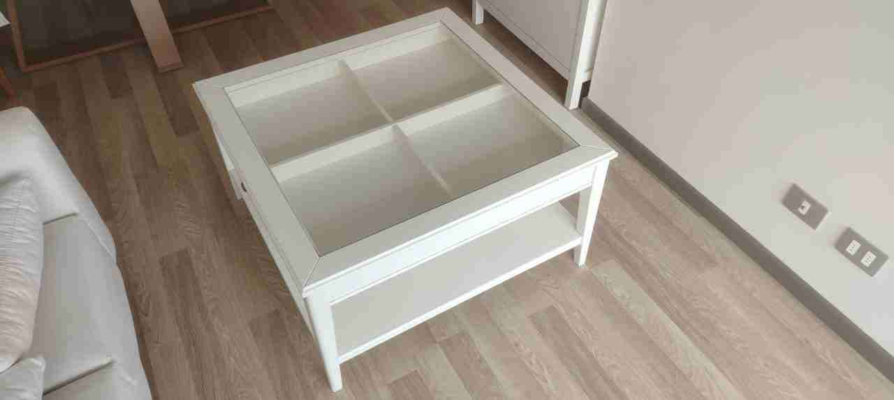 Mesa de centro blanca madera