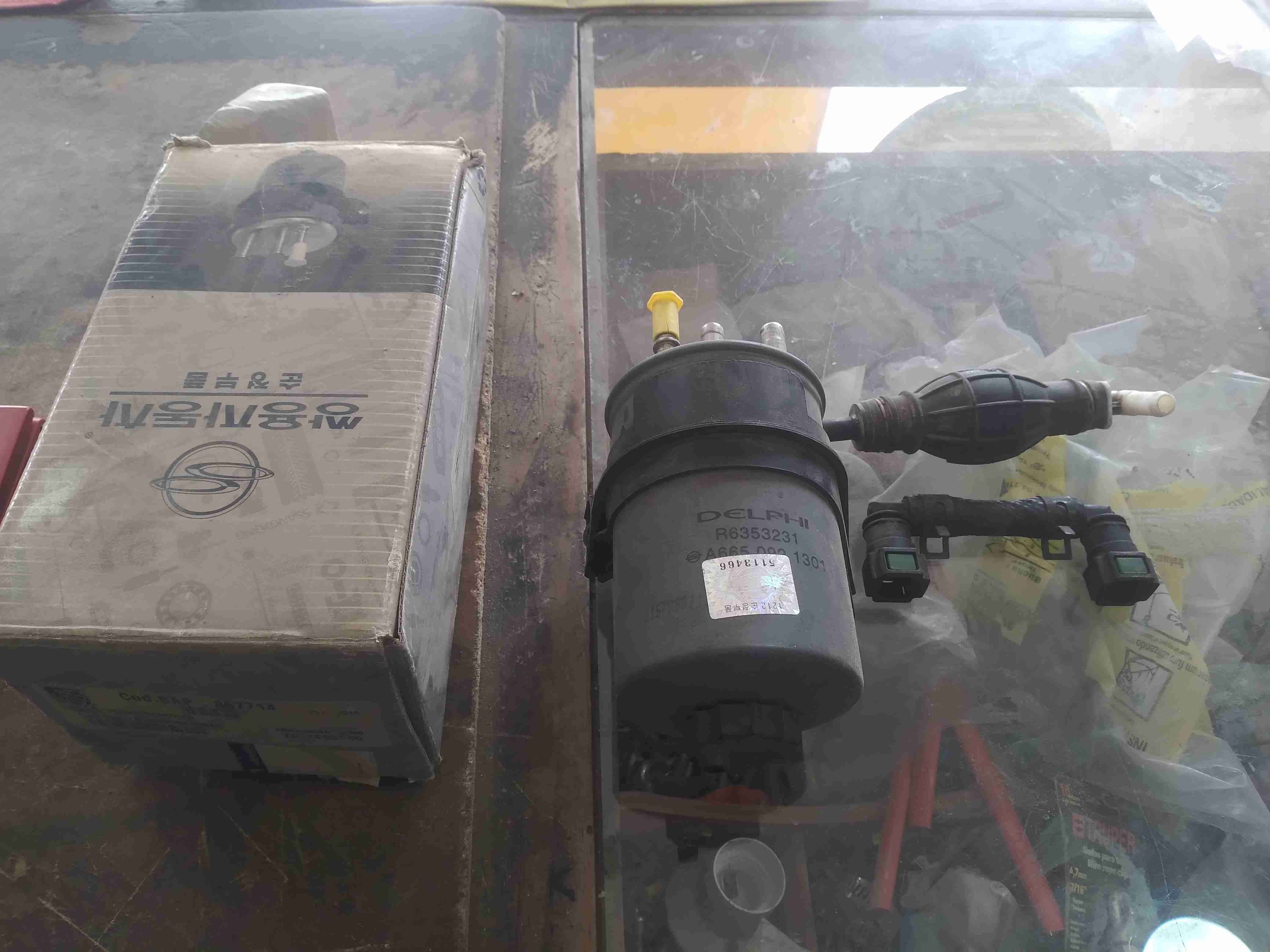 Filtro de combustible automotriz Delphi