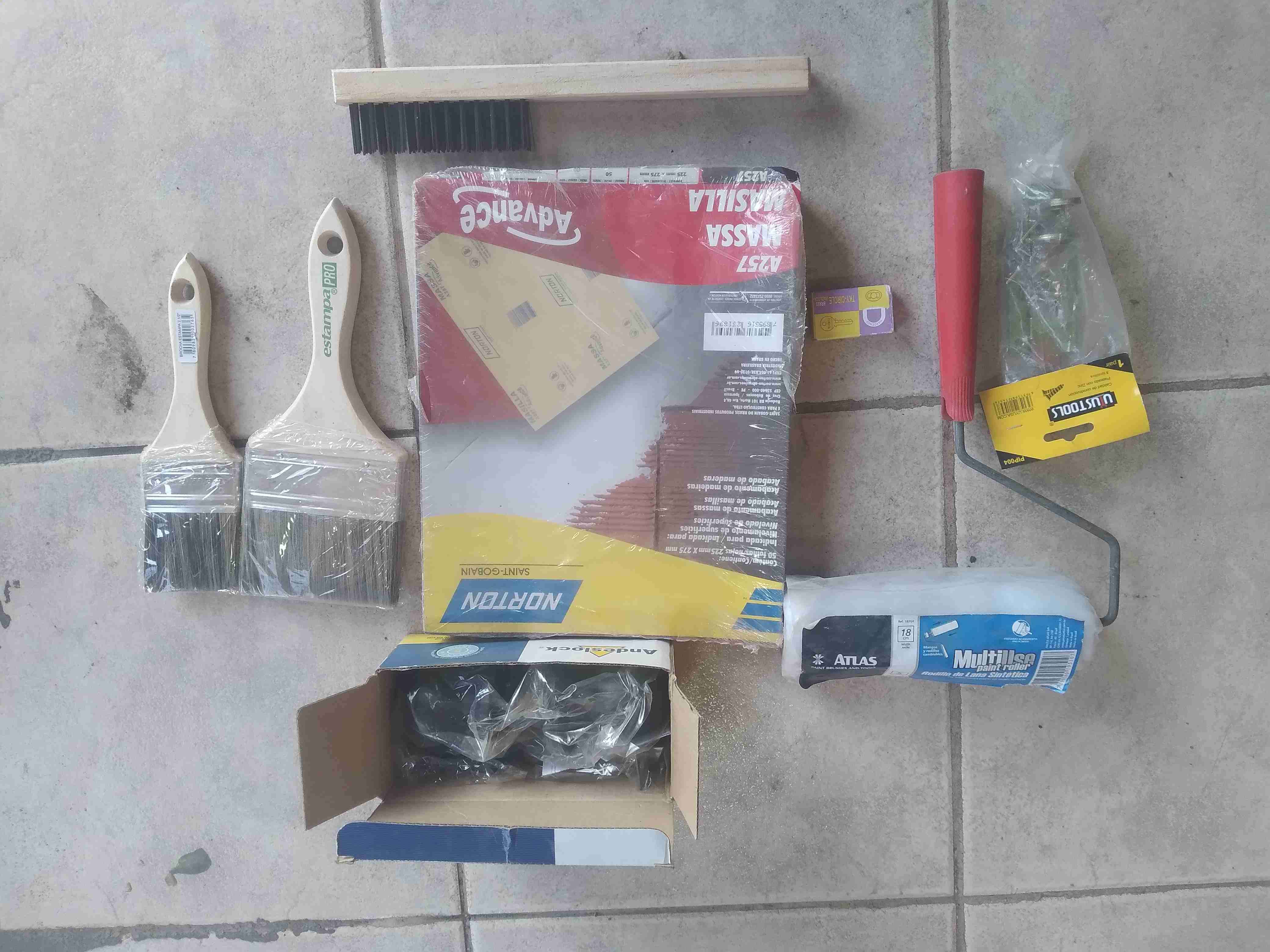 Set de herramientas para pintura